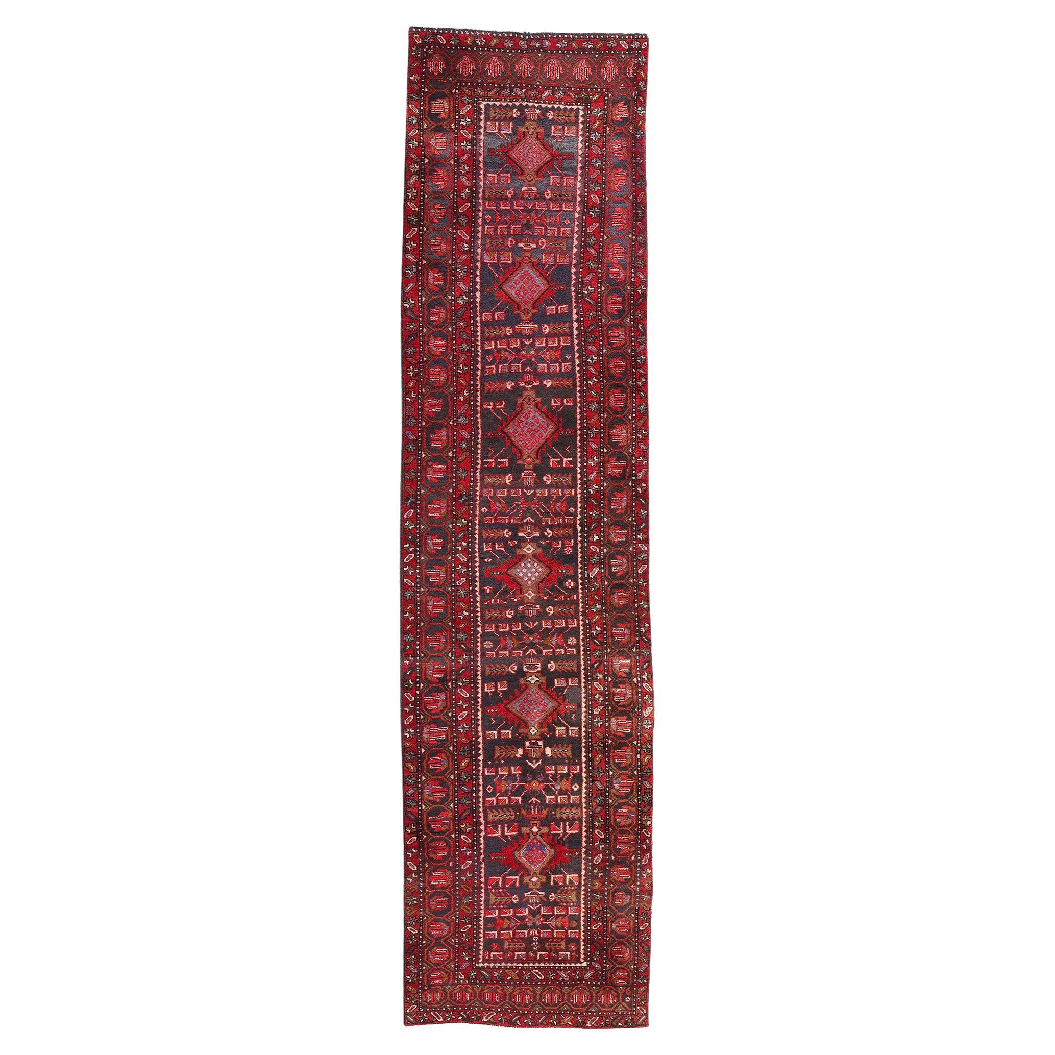Alfombra persa Heriz de 1960 de estilo tradicional