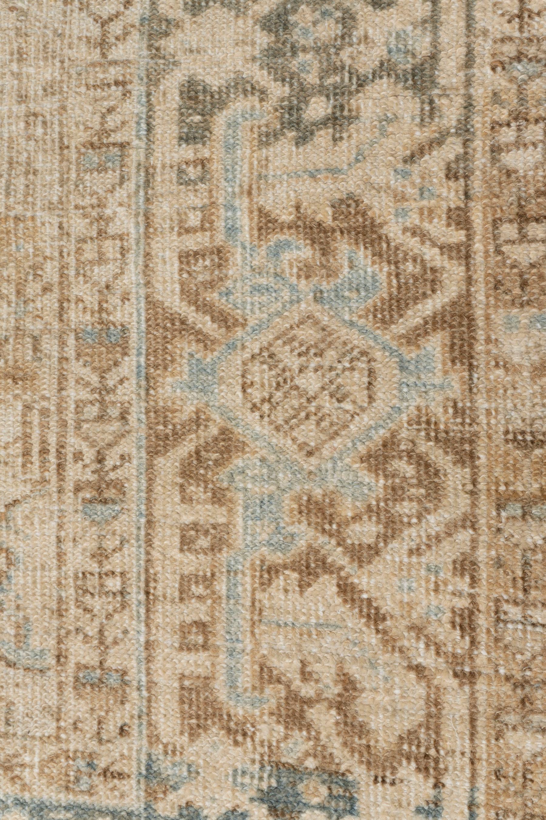 20th Century Vintage Persian Heriz Rug 6' X 8'4 For Sale