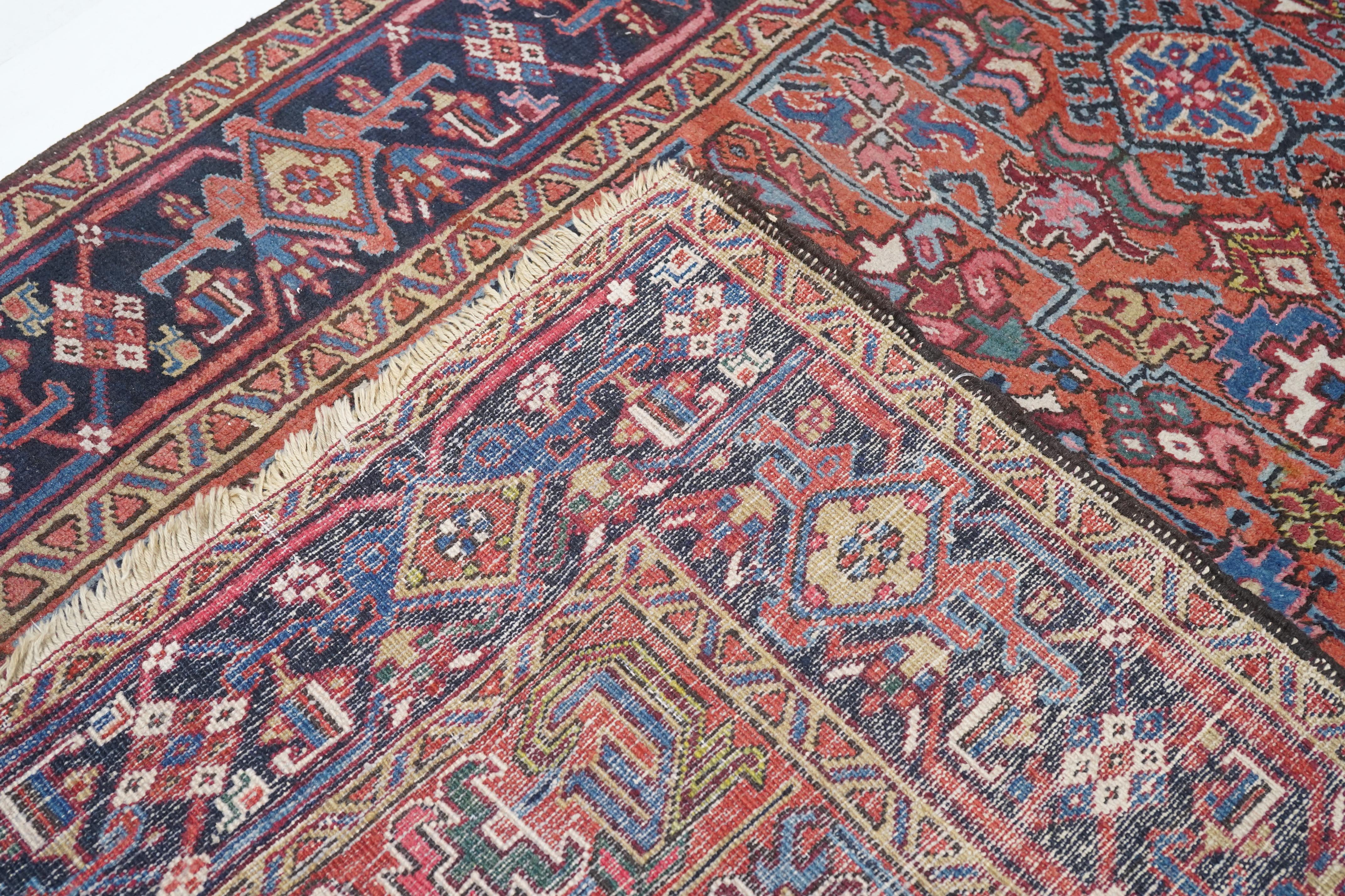Alfombra Persa Heriz Vintage 6'0'' x 8'5'' en venta 3
