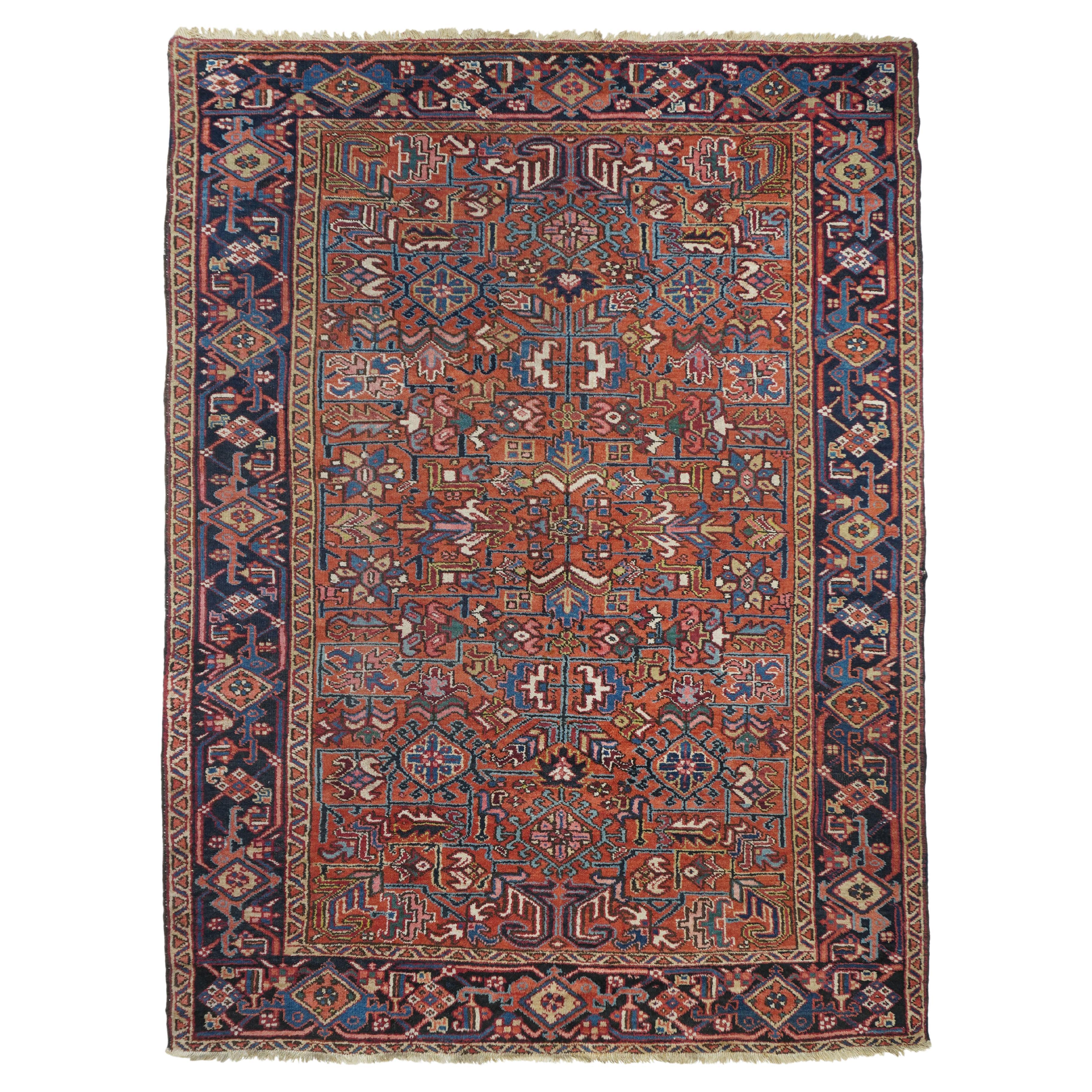 Vintage Persian Heriz Rug 6'0'' x 8'5''