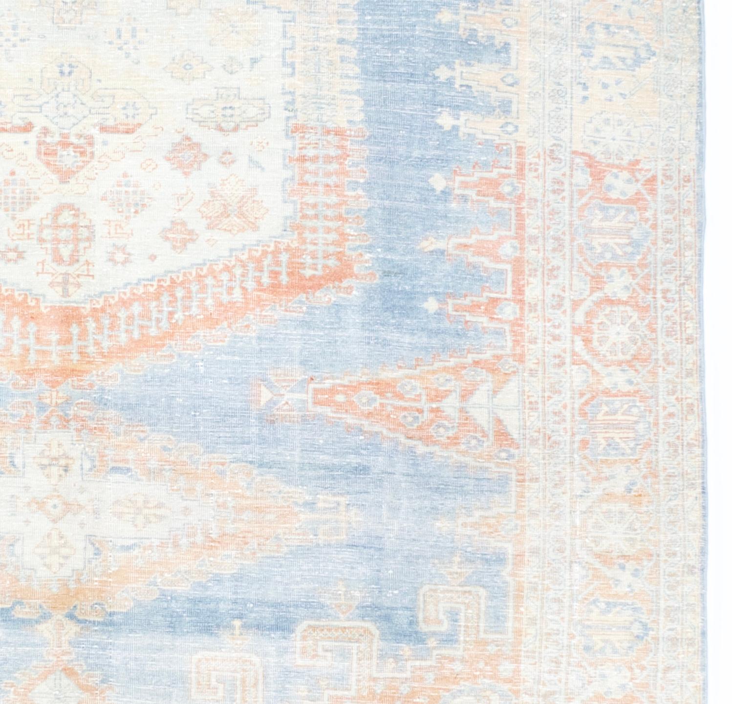 Alfombra persa vintage Heriz 7'8