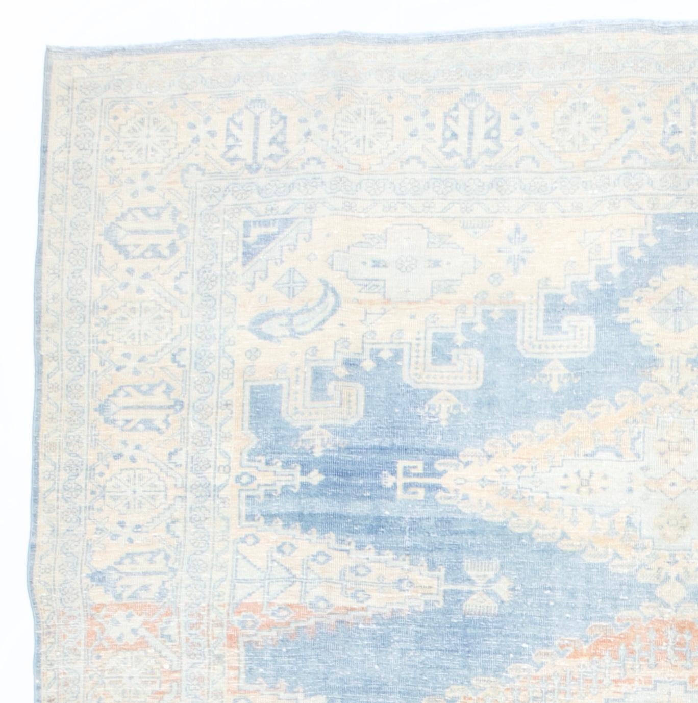 Alfombra persa vintage Heriz 7'8