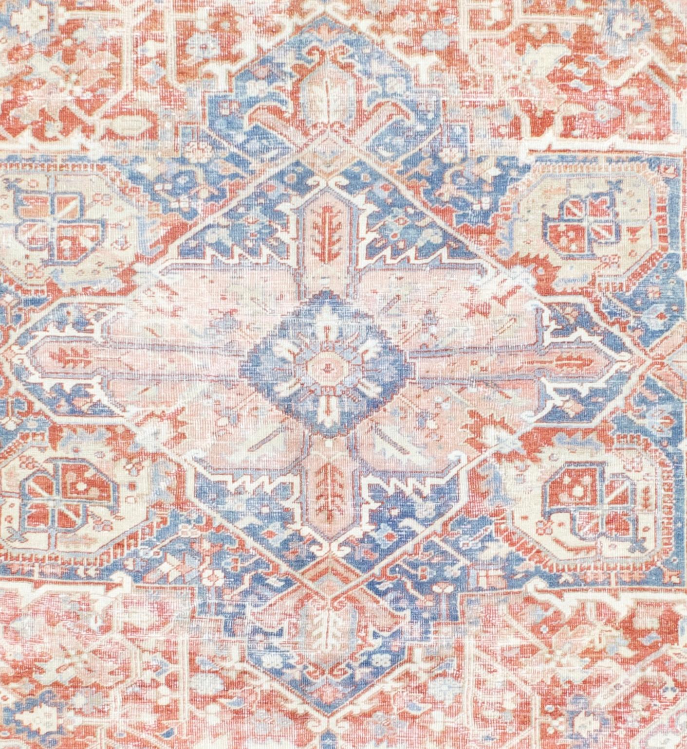 Wool Vintage Persian Heriz Rug 8'1