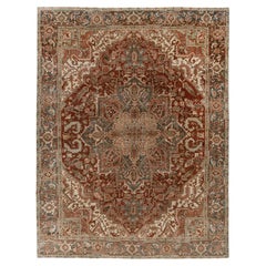 Tapis persan vintage Heriz  8'5 x 11' pouces