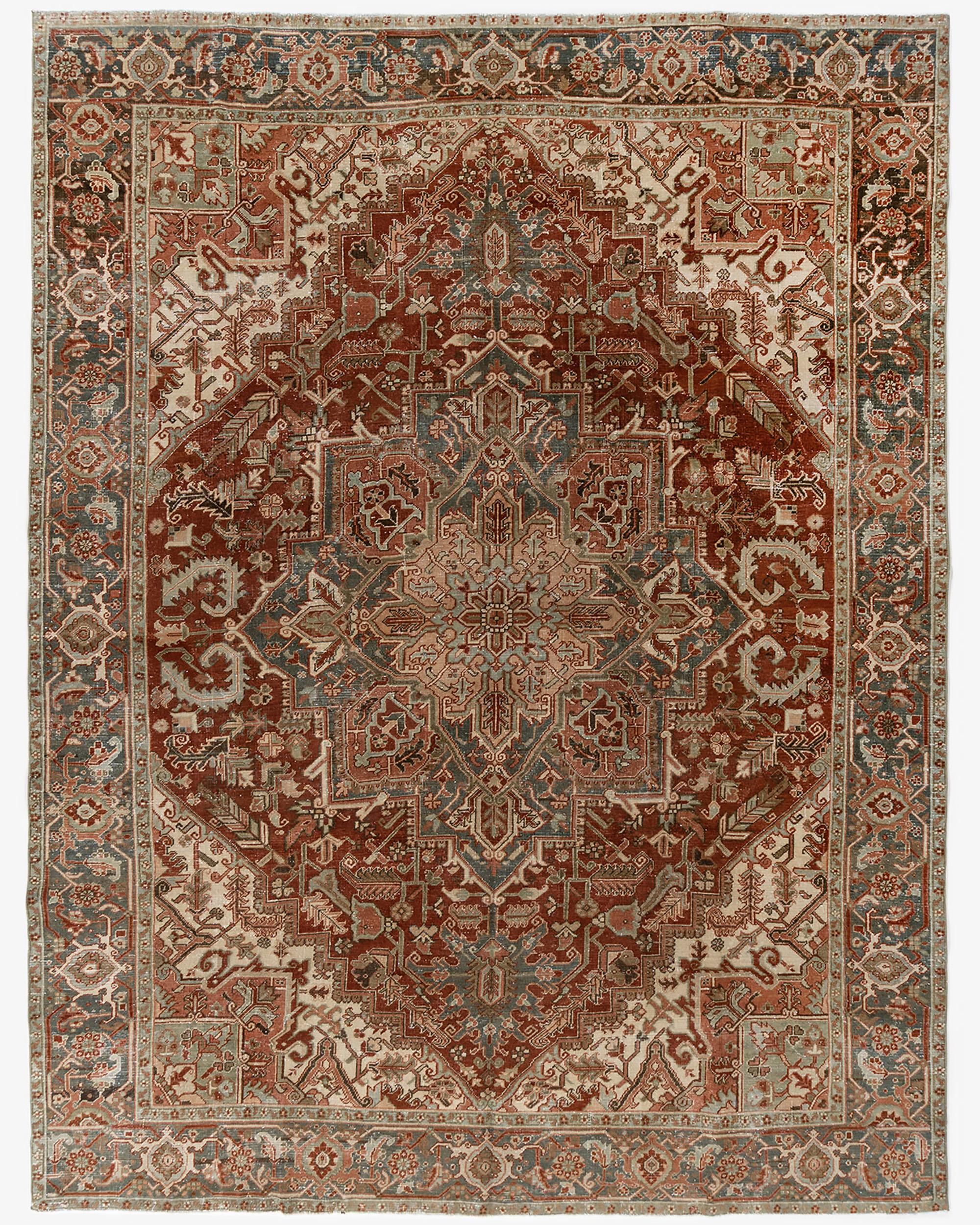 Vintage Persian Heriz Rug  8'5 x 11'