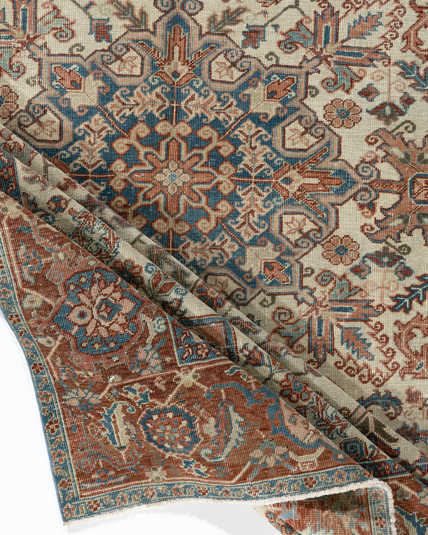 Tappeto persiano vintage Heriz  8'8 x 11' in vendita 3