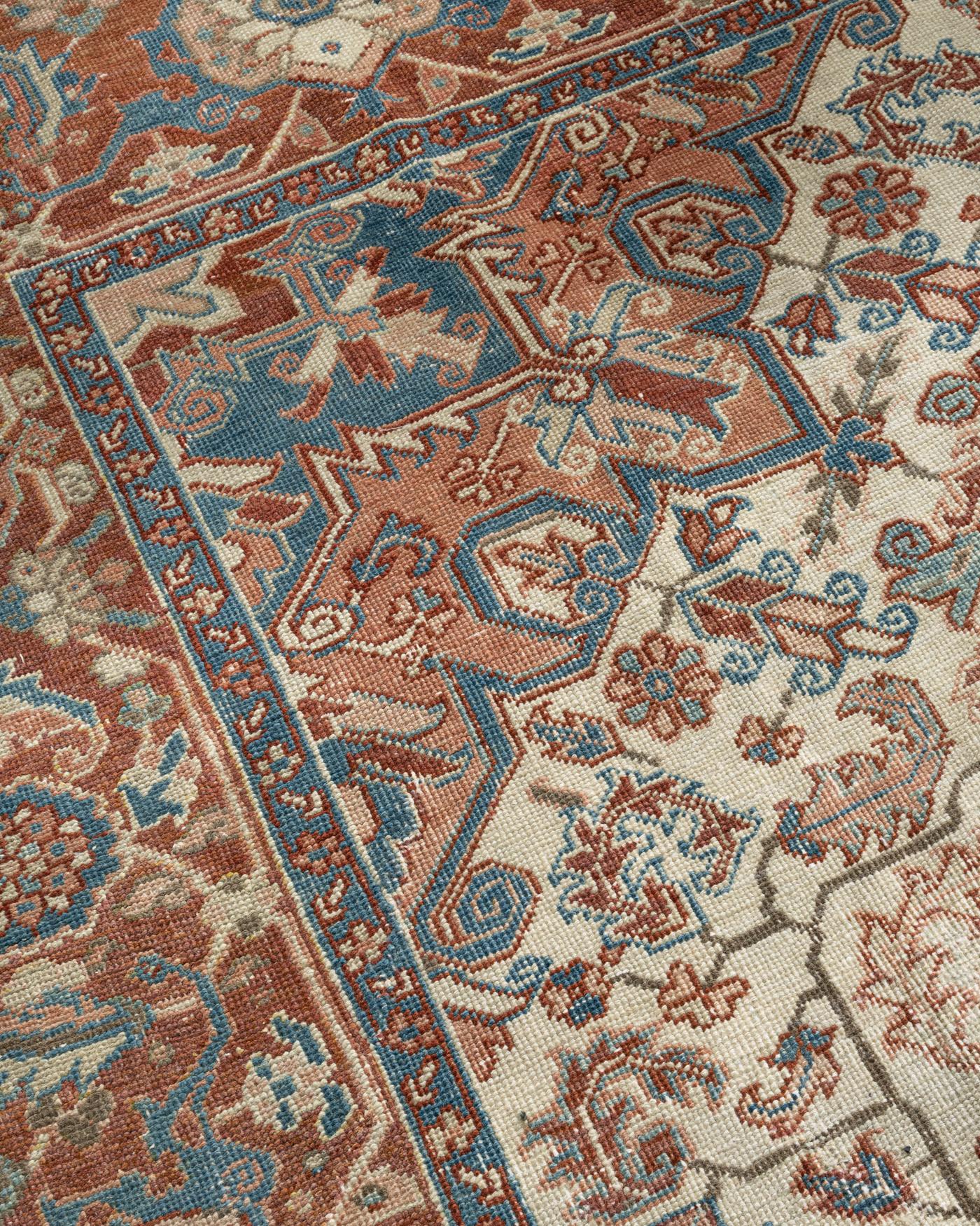 Lana Tappeto persiano vintage Heriz  8'8 x 11' in vendita