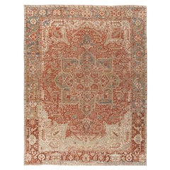 Persischer Heriz-Teppich, Vintage  9'1 x 12'6 x 12'6