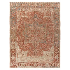 Persischer Heriz-Teppich, Vintage  9'1 x 12'6 x 12'6