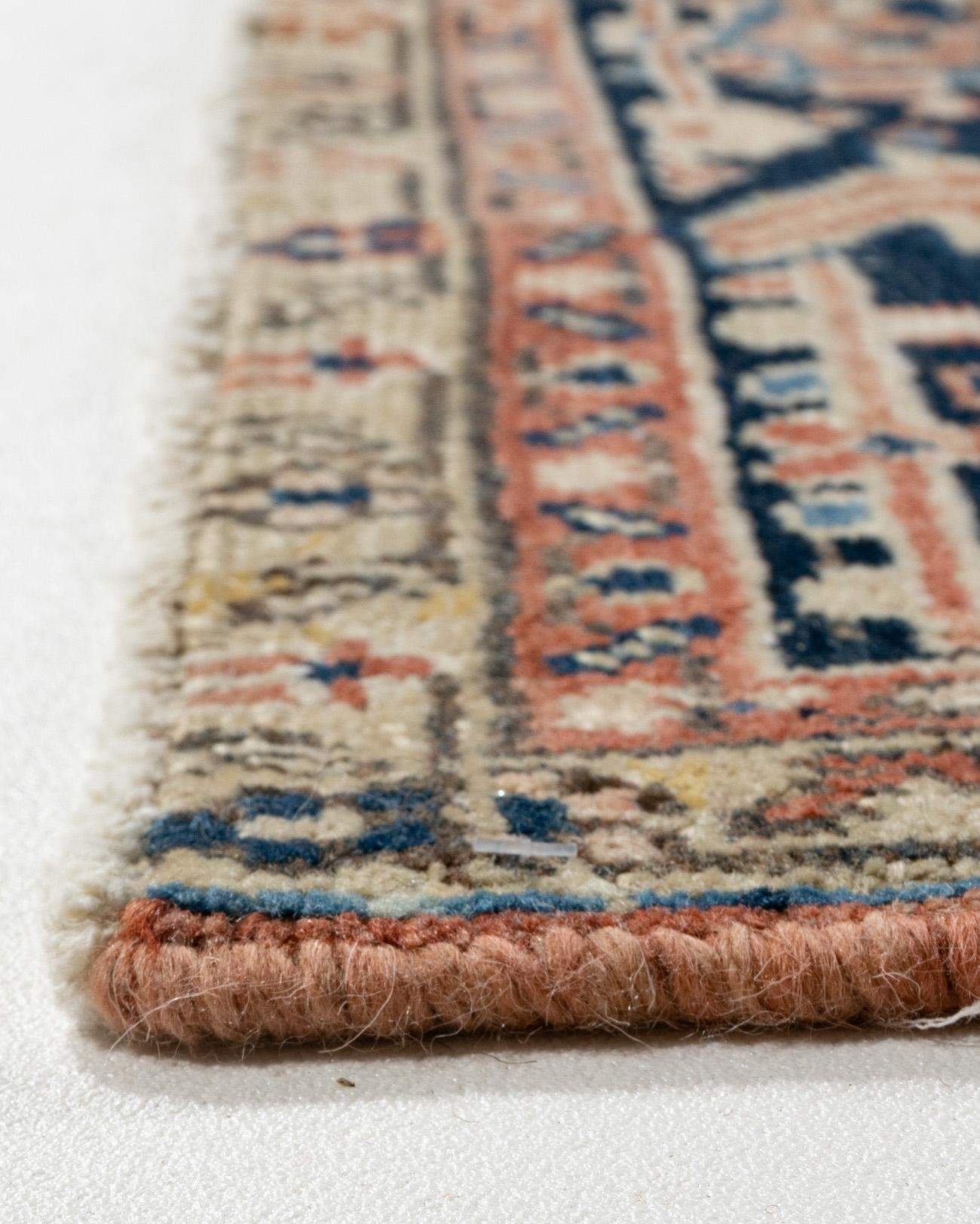 Hand-Woven Vintage Persian Heriz Rug  9'2 x 12'11 For Sale