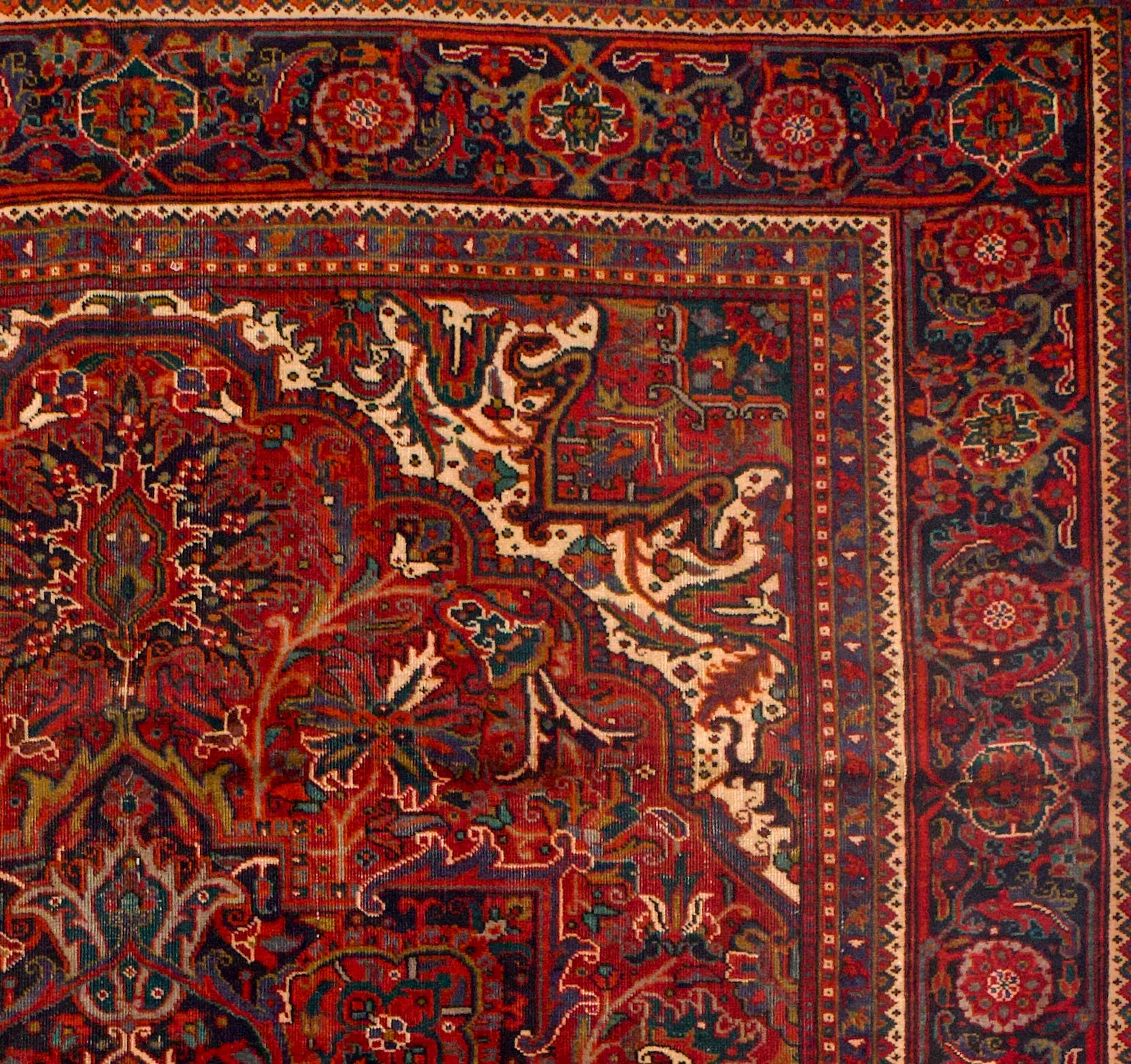 Vintage Persisch Heriz Teppich 9'6