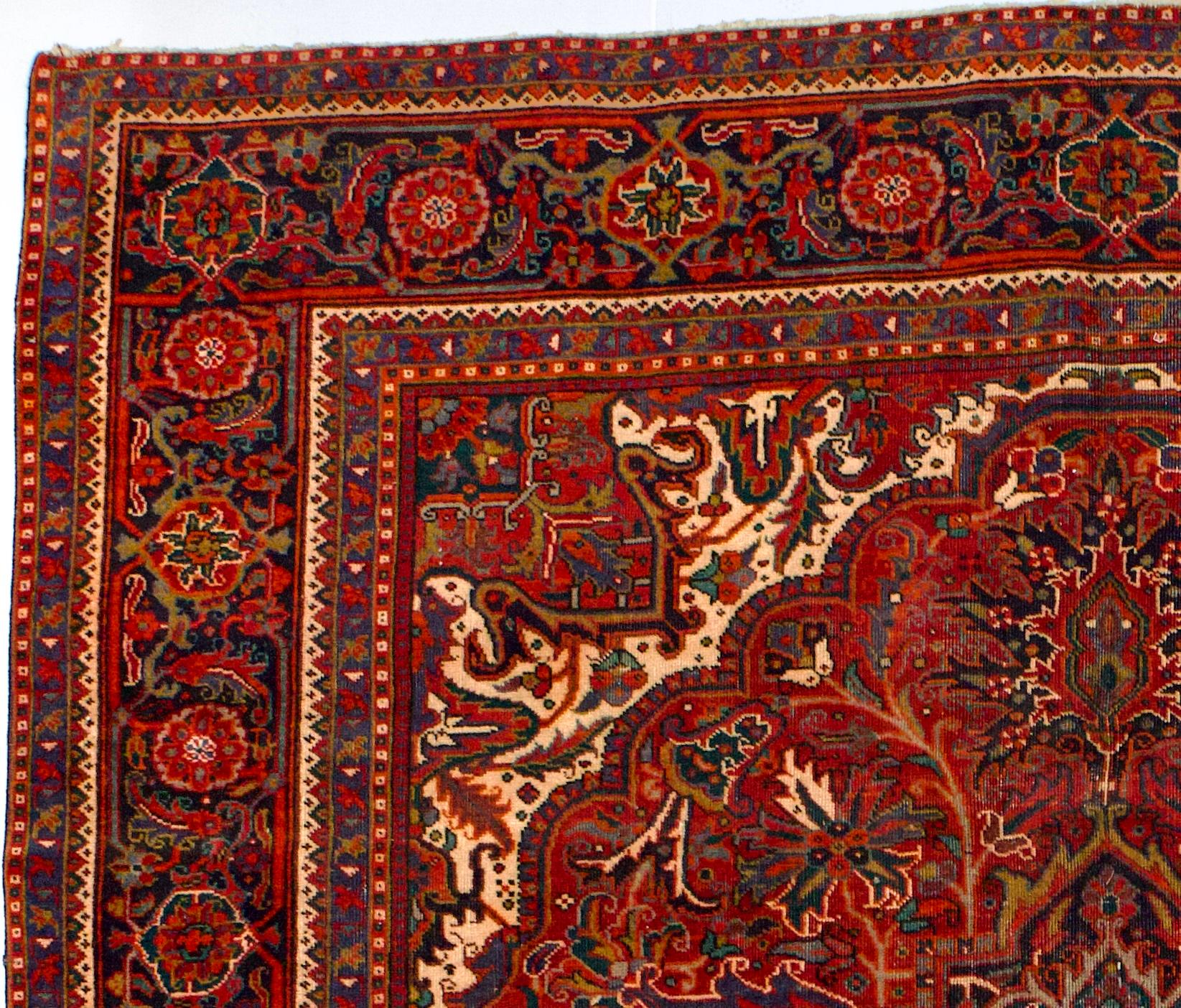 Vintage Persisch Heriz Teppich 9'6