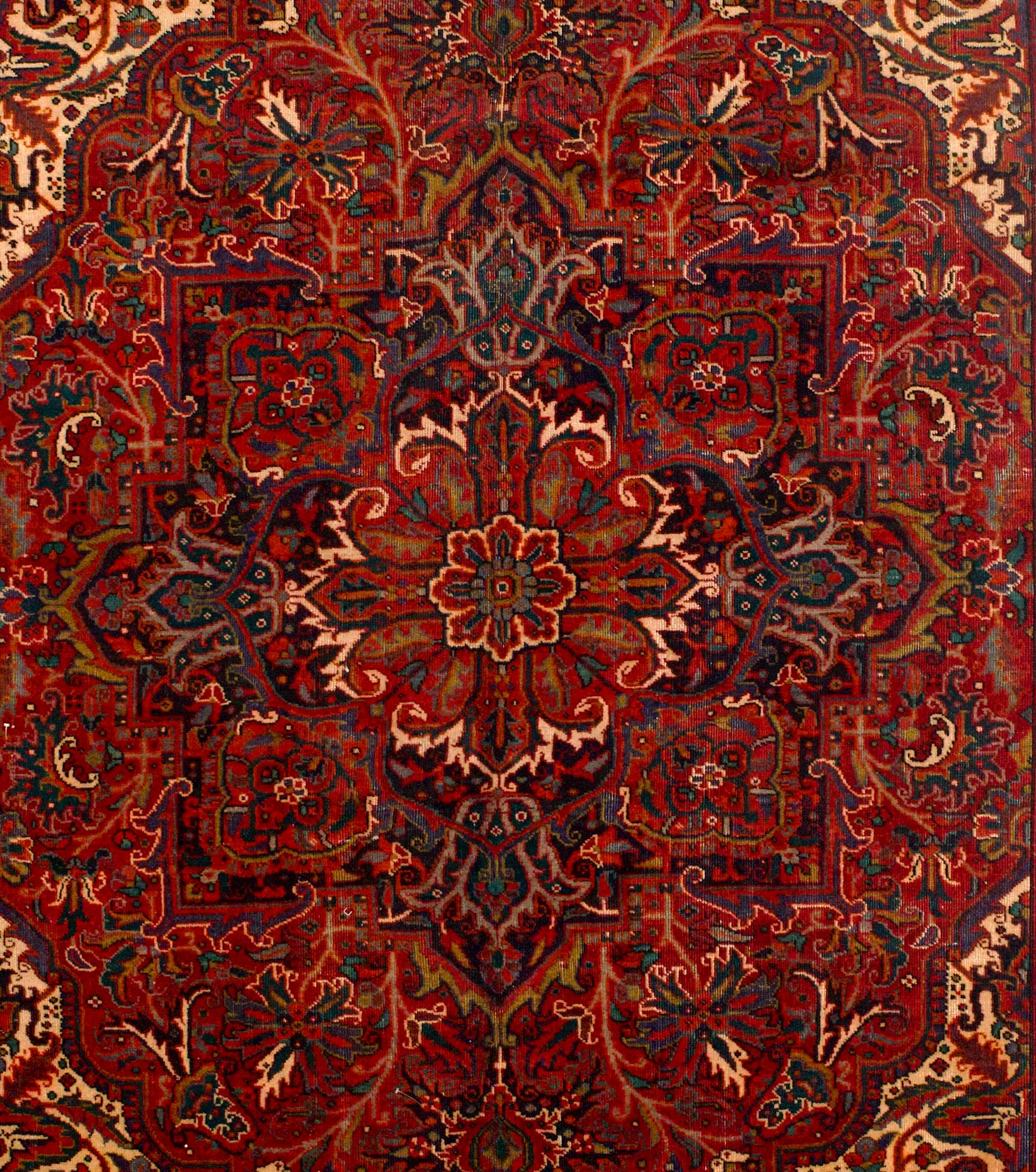 Vintage Persisch Heriz Teppich 9'6