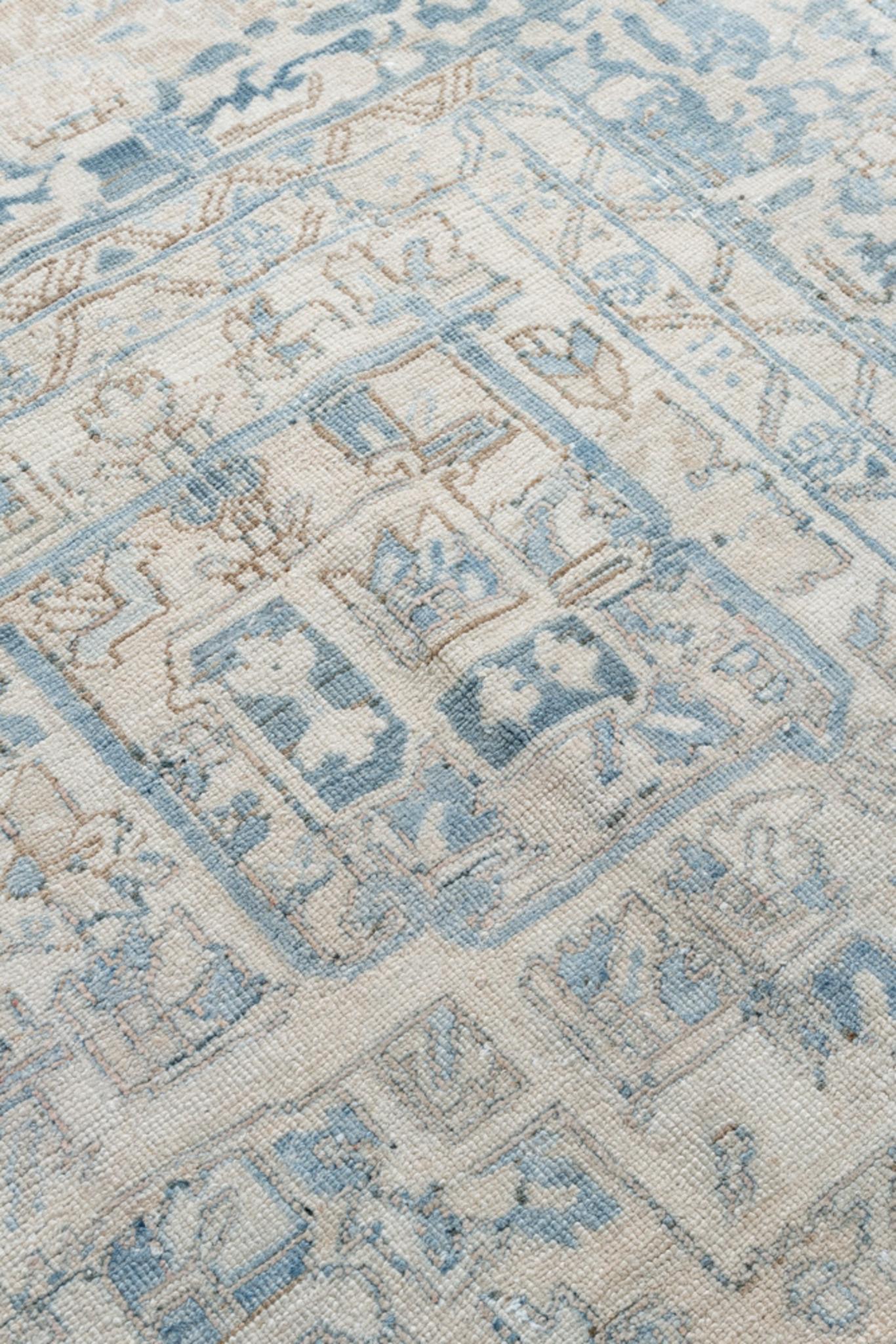 Tessuto a mano Tappeto persiano vintage Heriz 9'8 x 12'10 in vendita