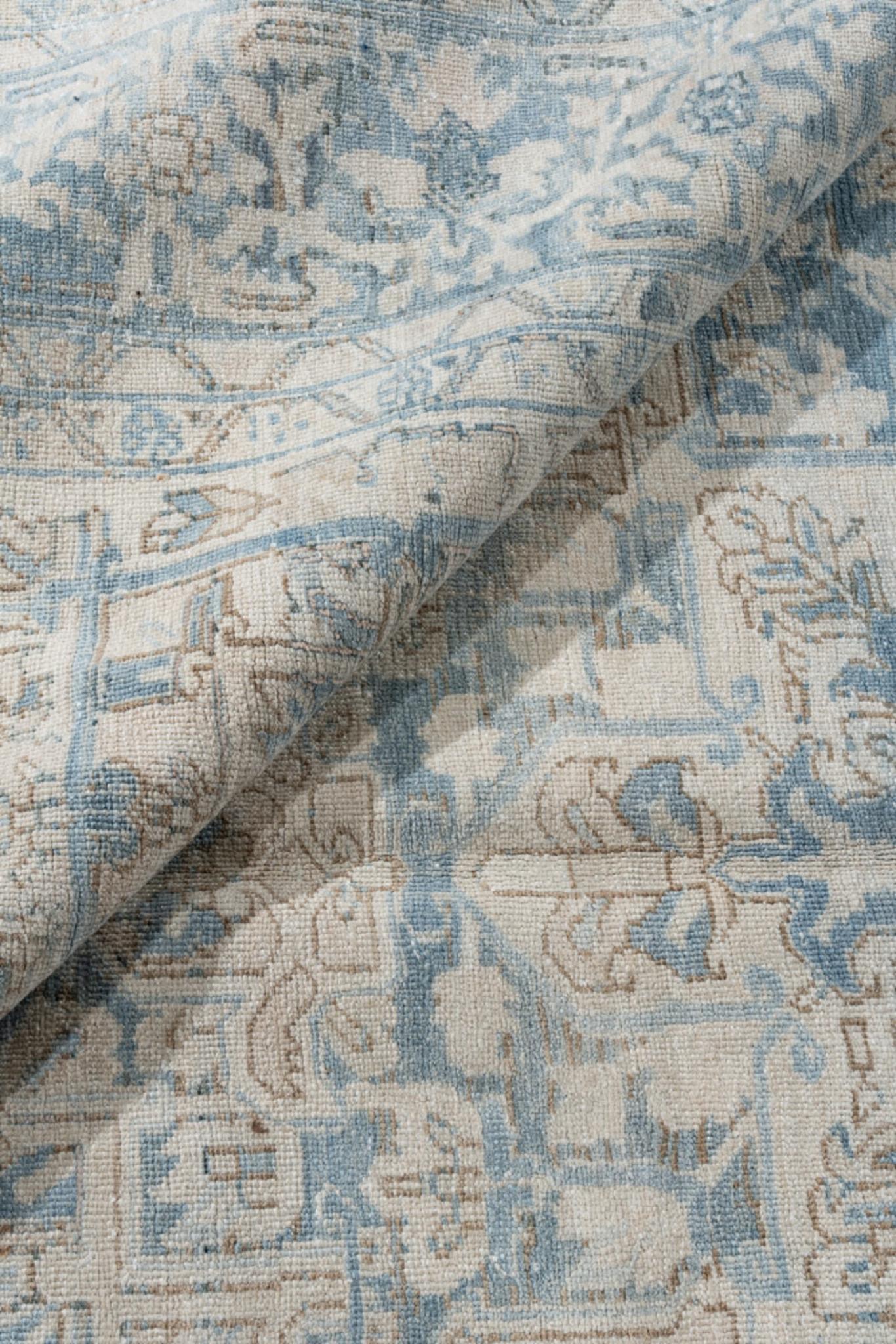 Tappeto persiano vintage Heriz 9'8 x 12'10 in vendita 1