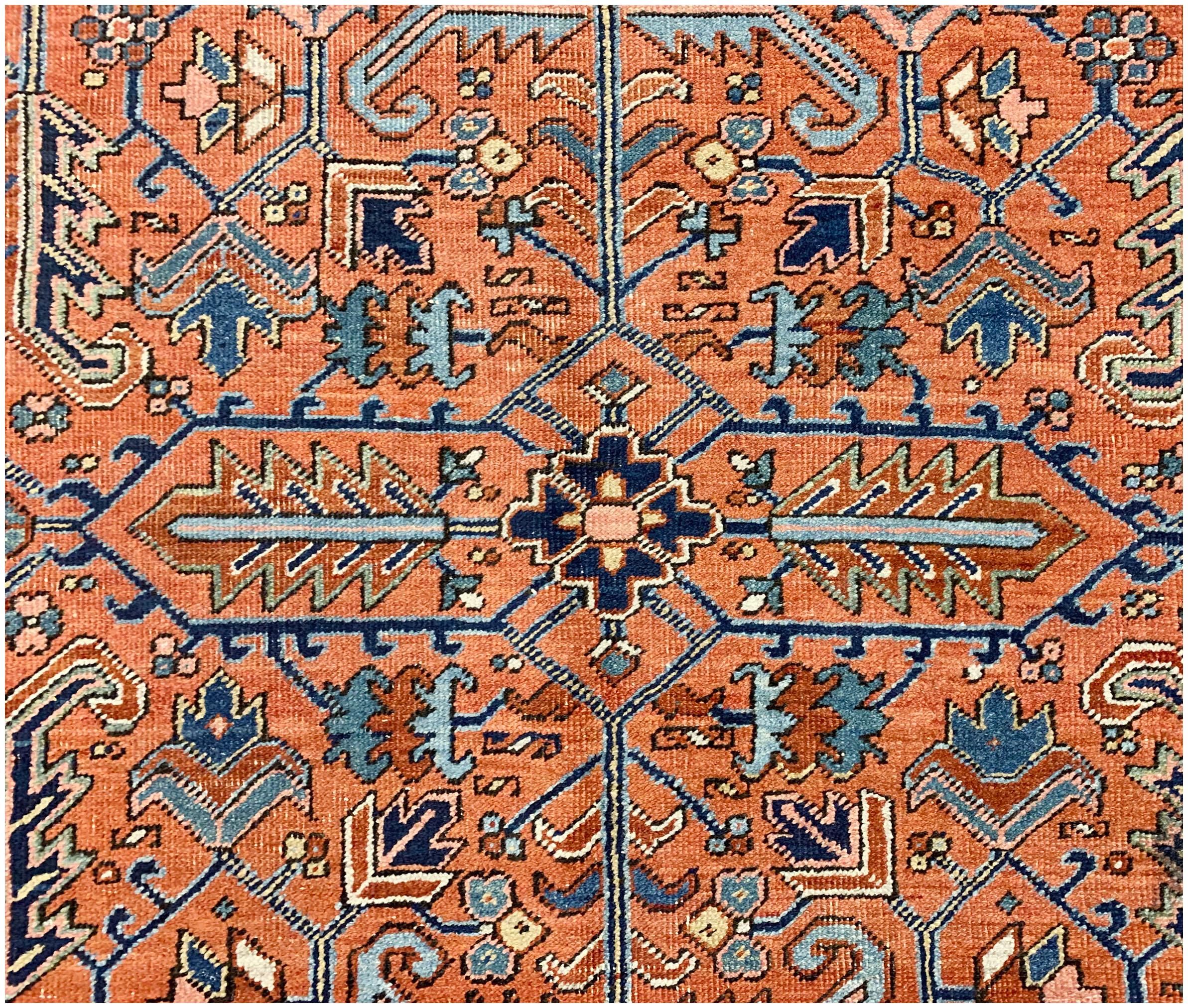 Heriz Serapi Vintage Heriz Rug, circa 1940 6'6 x 9'