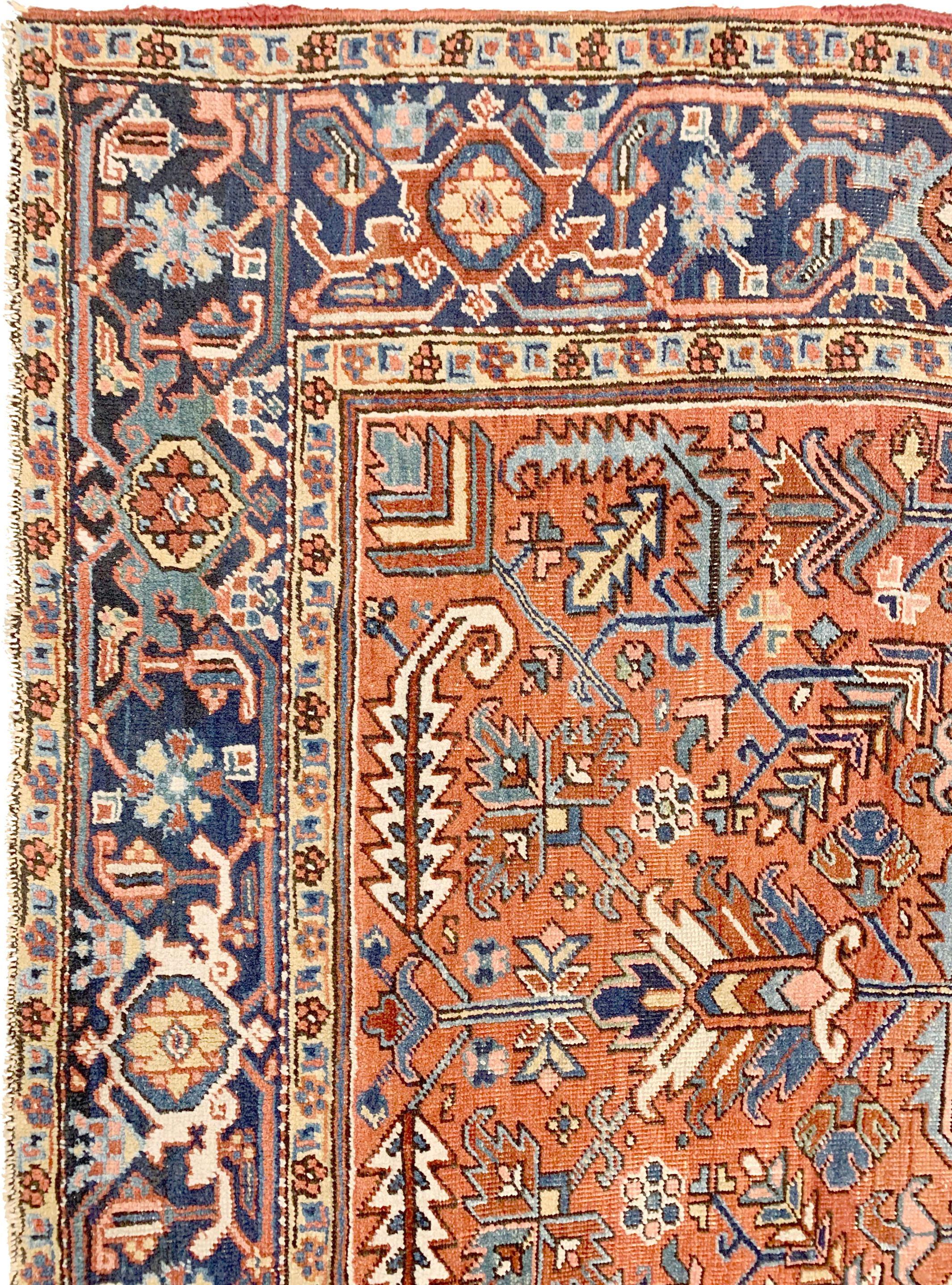 Persian Vintage Heriz Rug, circa 1940 6'6 x 9'