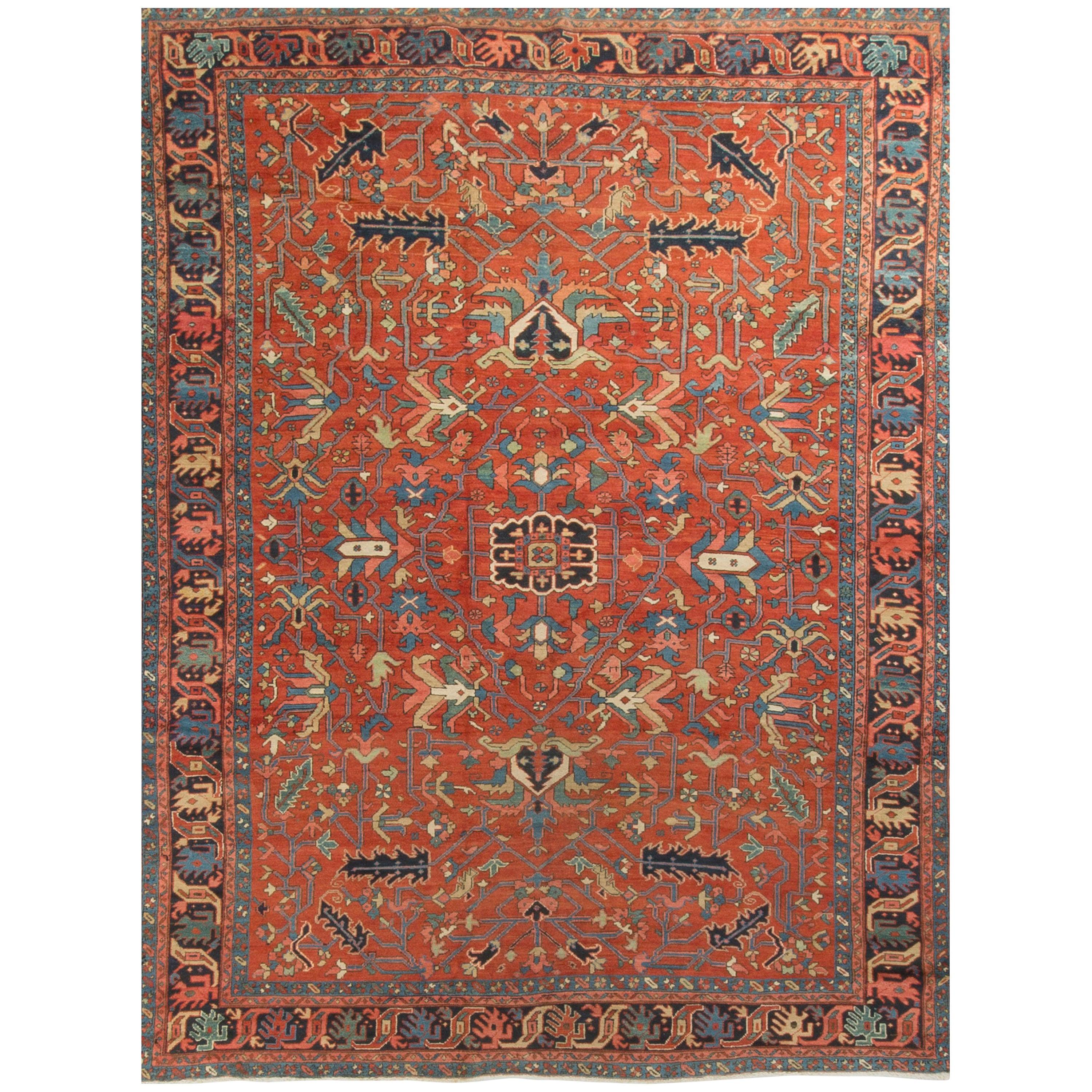 Vintage Persian Heriz Rug, circa 1940