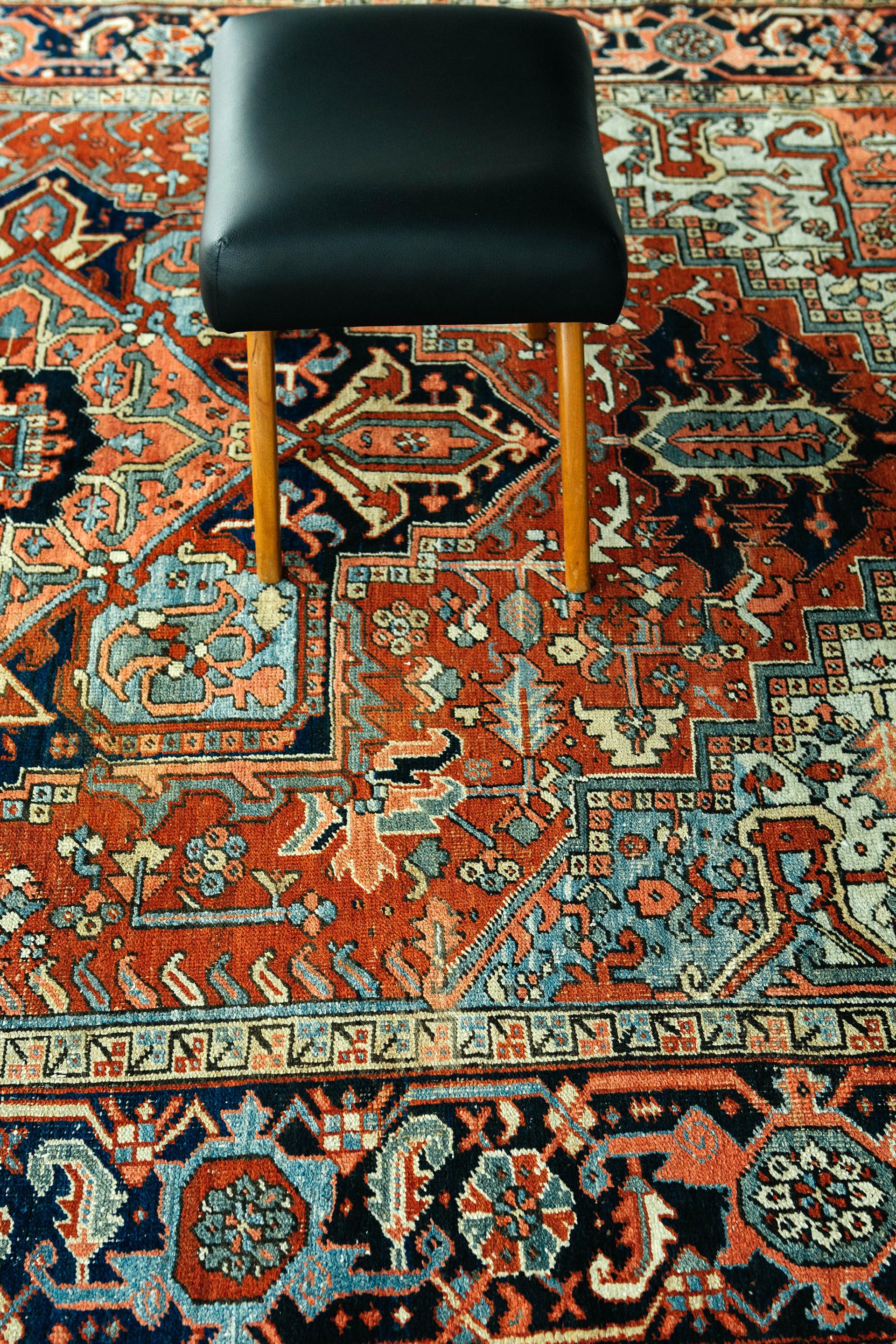 Vintage Persian Heriz Rug For Sale 4