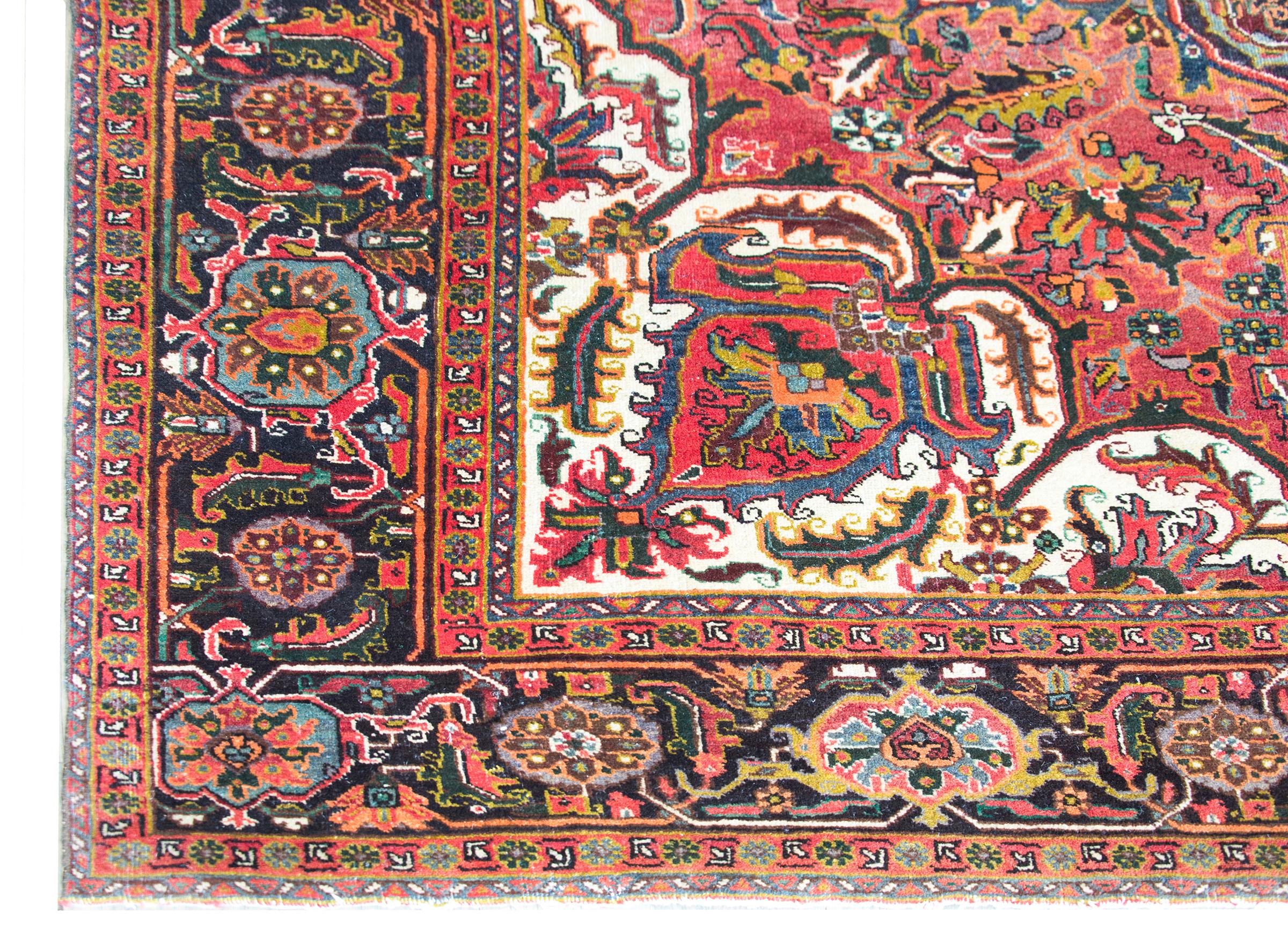 Vintage Persian Heriz Rug For Sale 5