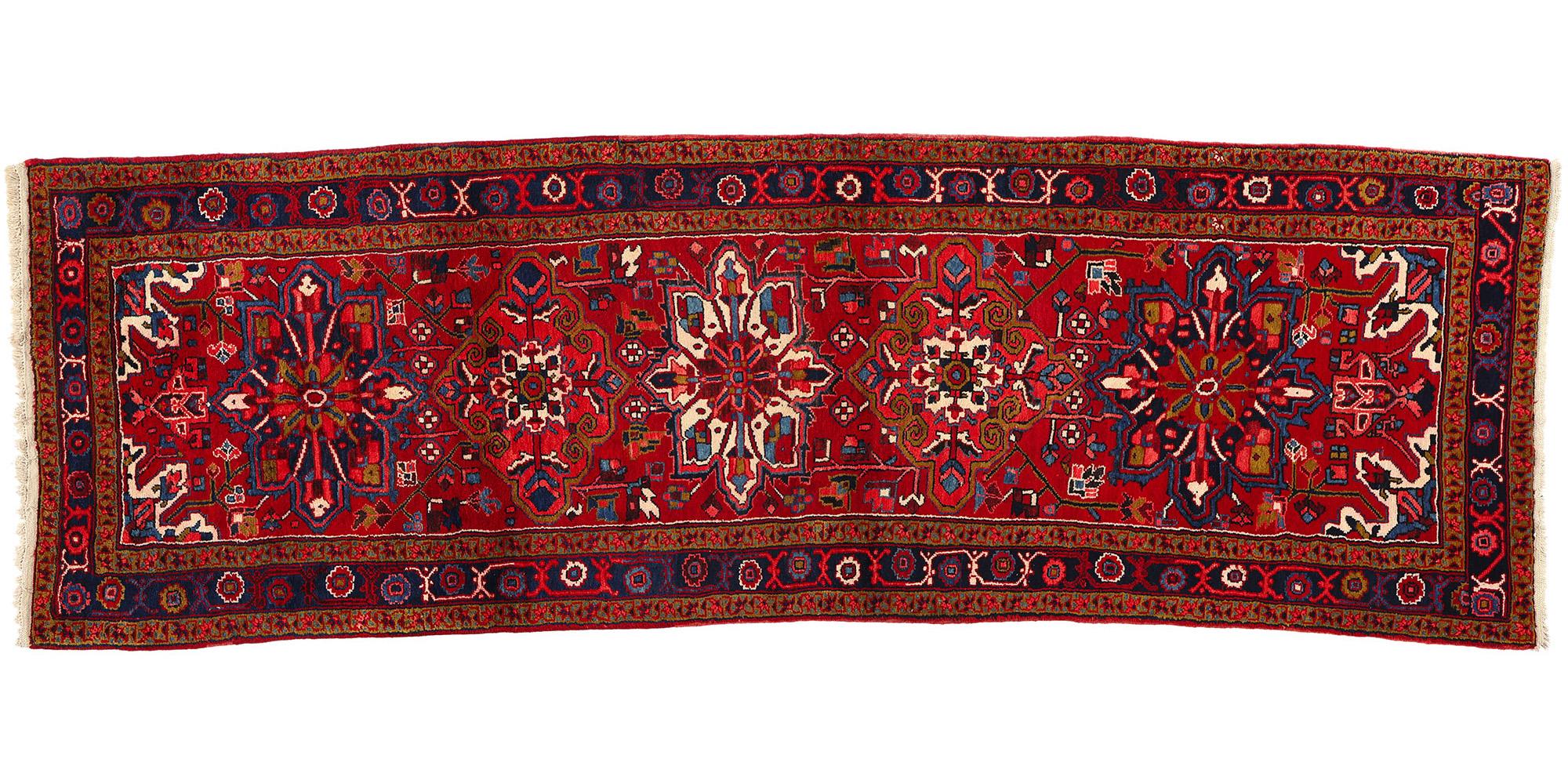 Alter persischer Heriz-Teppich im Angebot 4