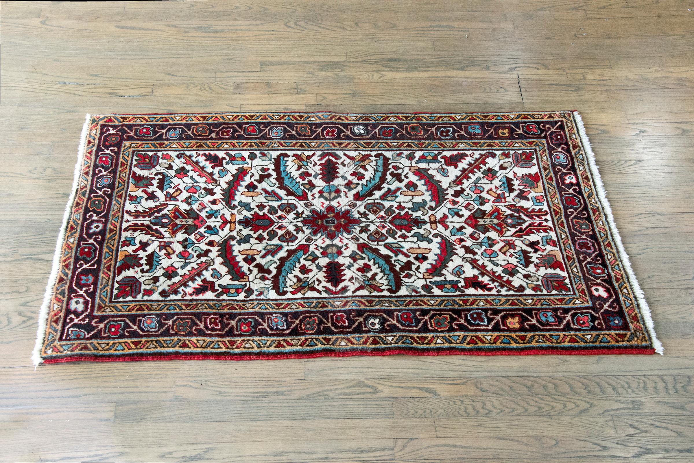 Vintage Persian Heriz Rug For Sale 8