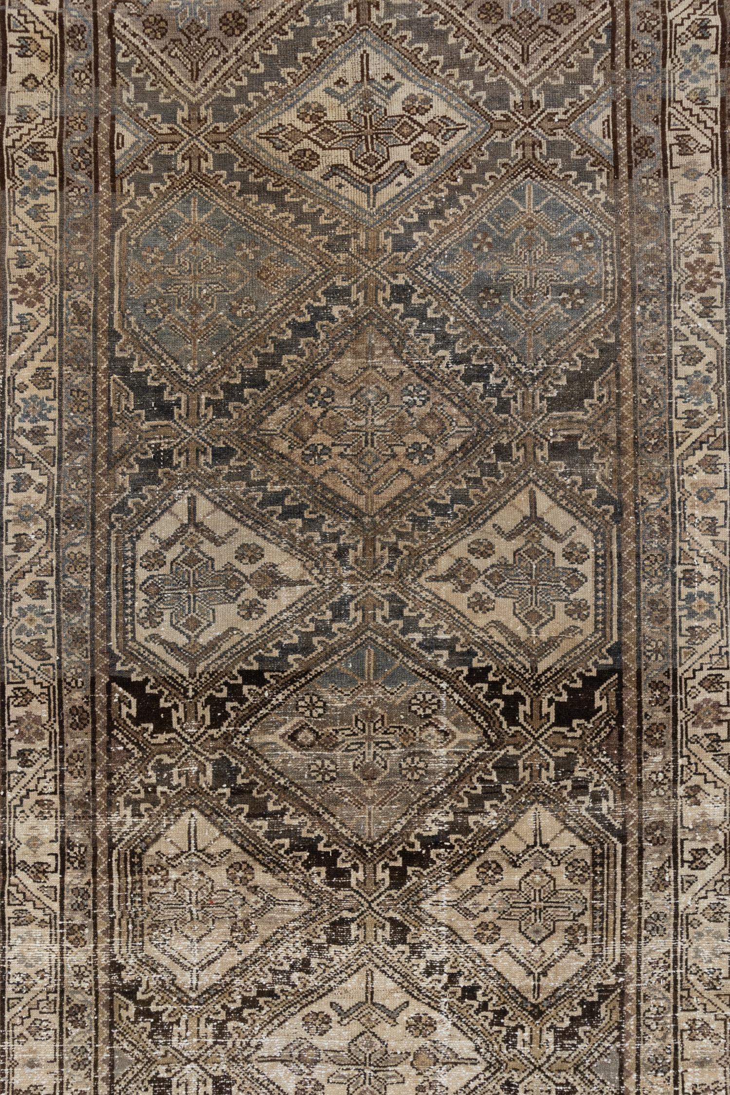 Wear Notes: 2

Wear Guide:
Vintage and antique rugs are by nature, pre-loved and may show evidence of their past. There are varying degrees of wear to vintage rugs; some show very little and some show a lot. As unique as each piece is, so is our