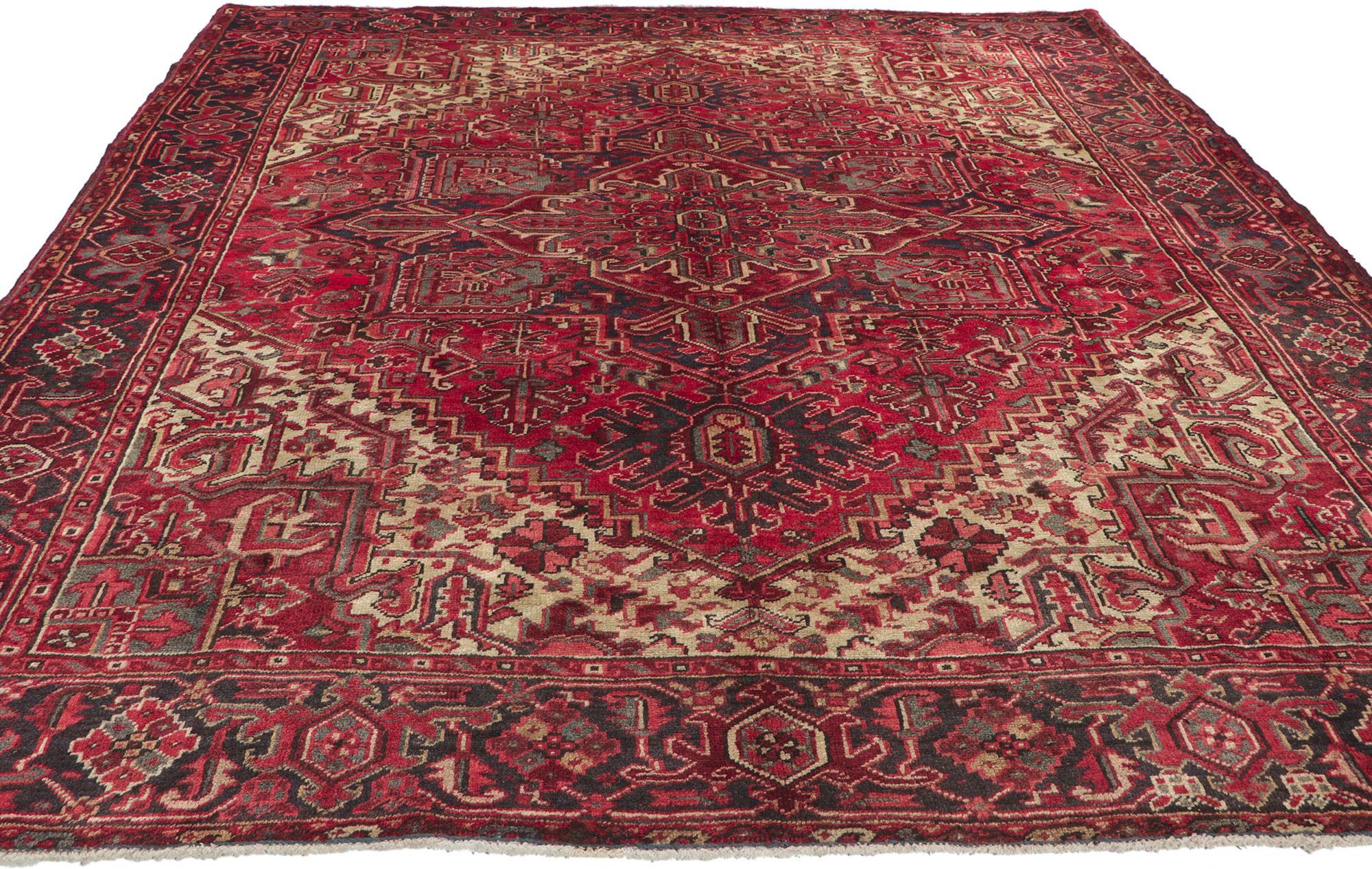 Heriz Serapi Vintage Persian Heriz Rug For Sale