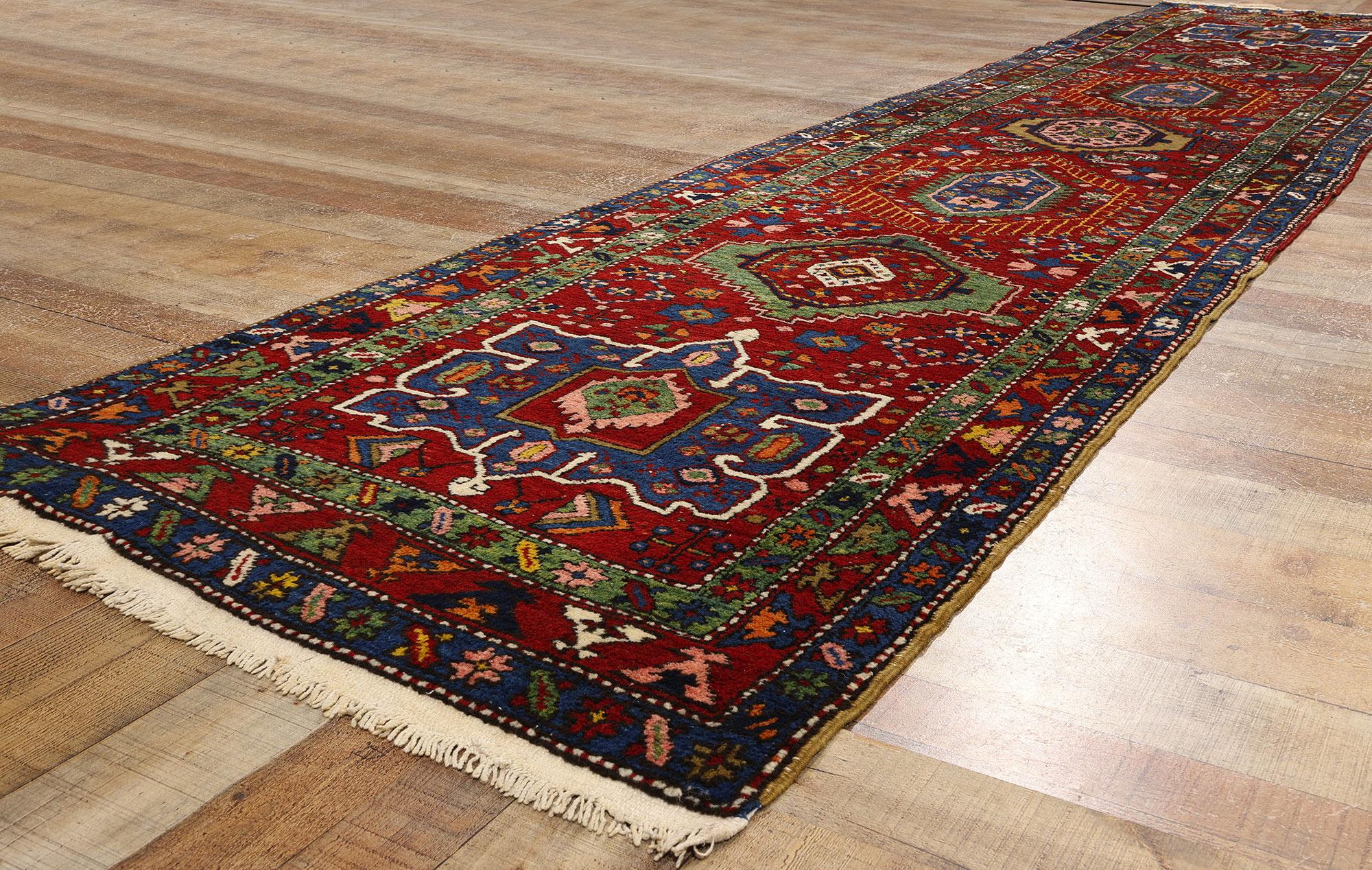 Modern Vintage Persian Heriz Rug  For Sale