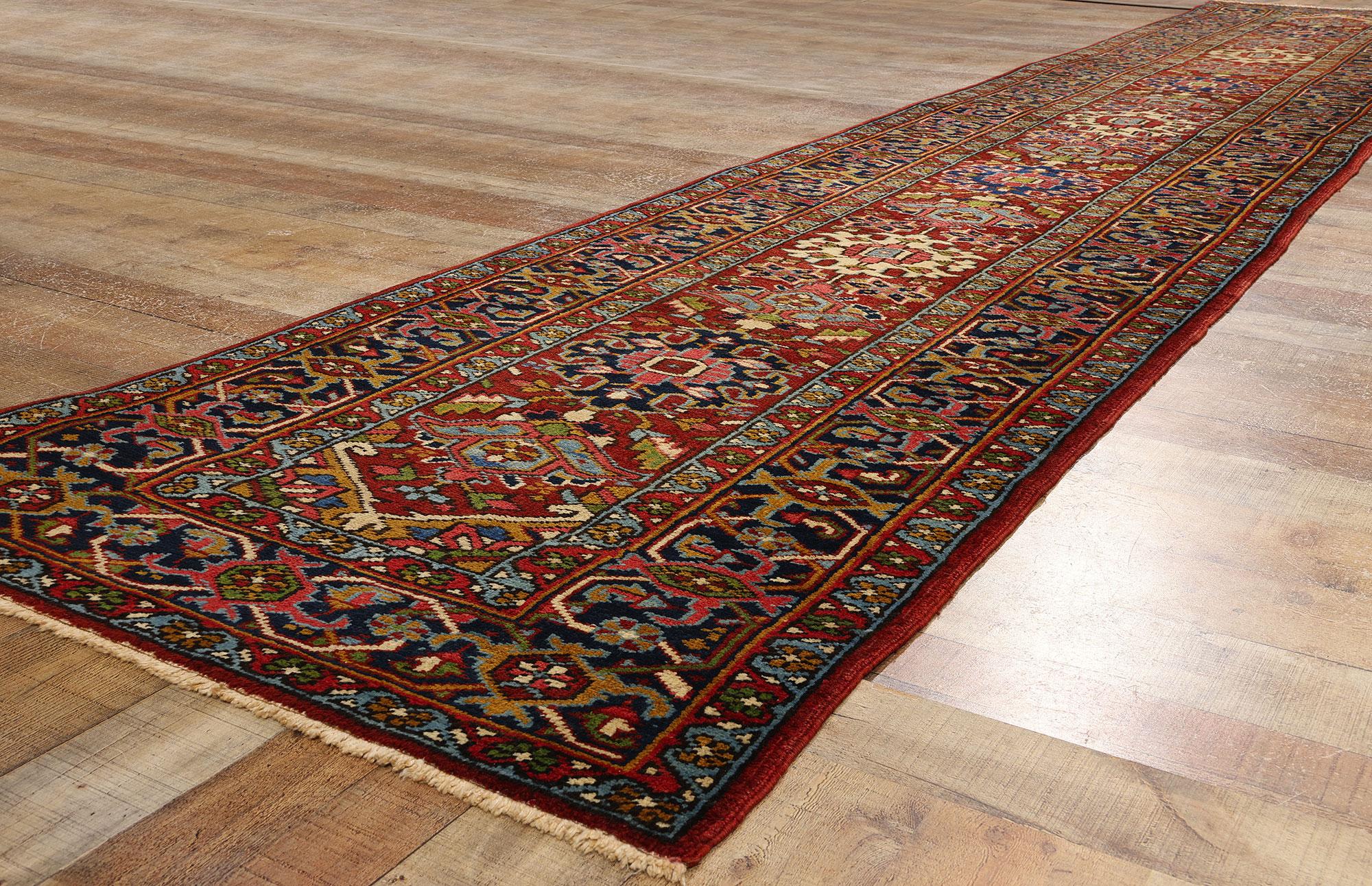 Modern Vintage Persian Heriz Rug  For Sale