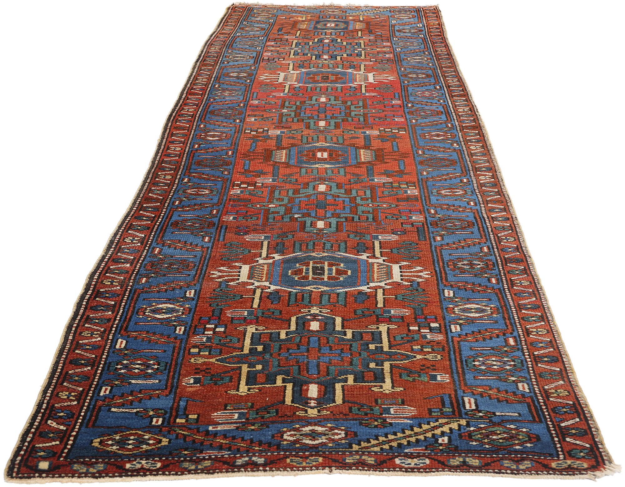 Mid-Century Modern Vintage Persian Heriz Rug For Sale