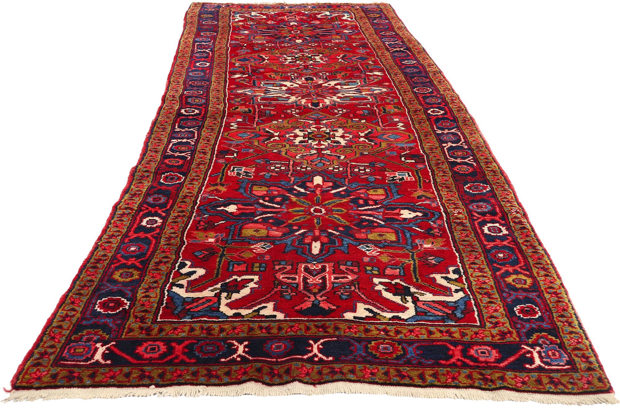 Heriz Serapi Tapis persan vintage Heriz en vente