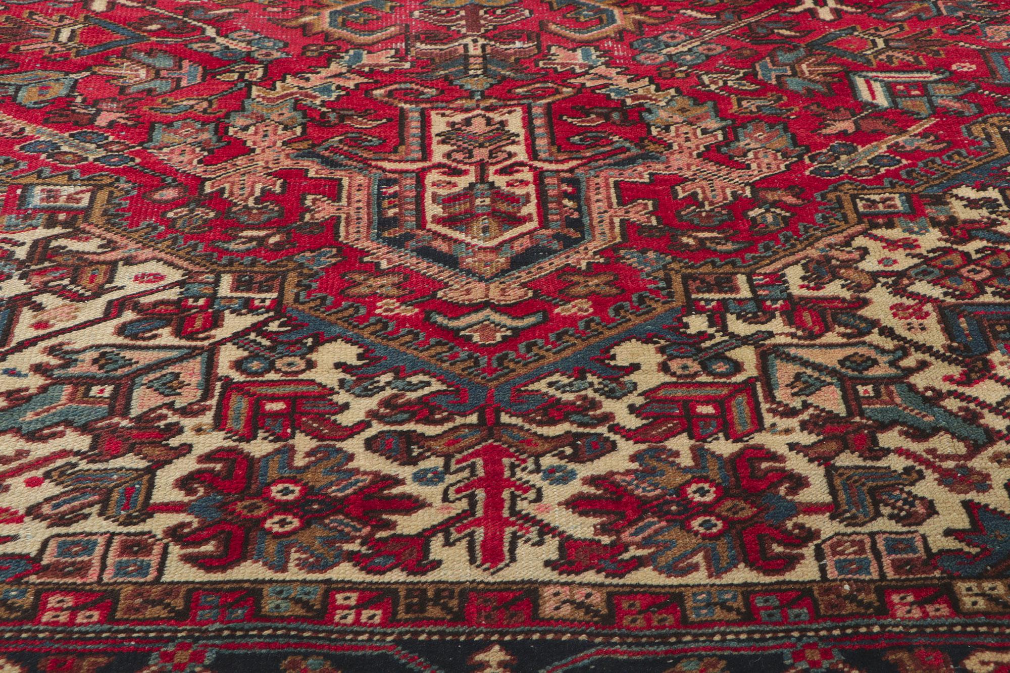 Alter persischer Heriz-Teppich (Indisch) im Angebot
