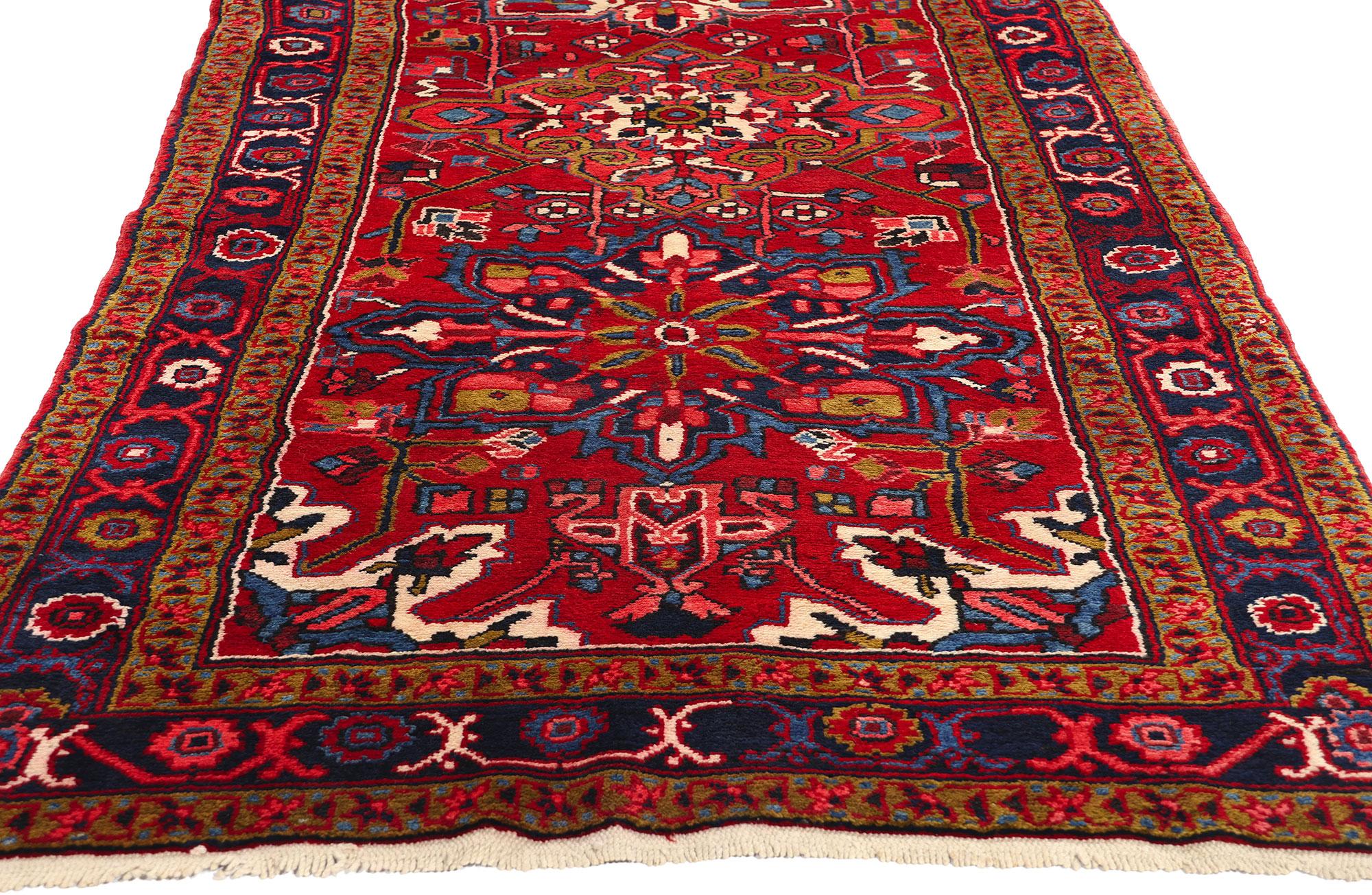 Alter persischer Heriz-Teppich (Persisch) im Angebot