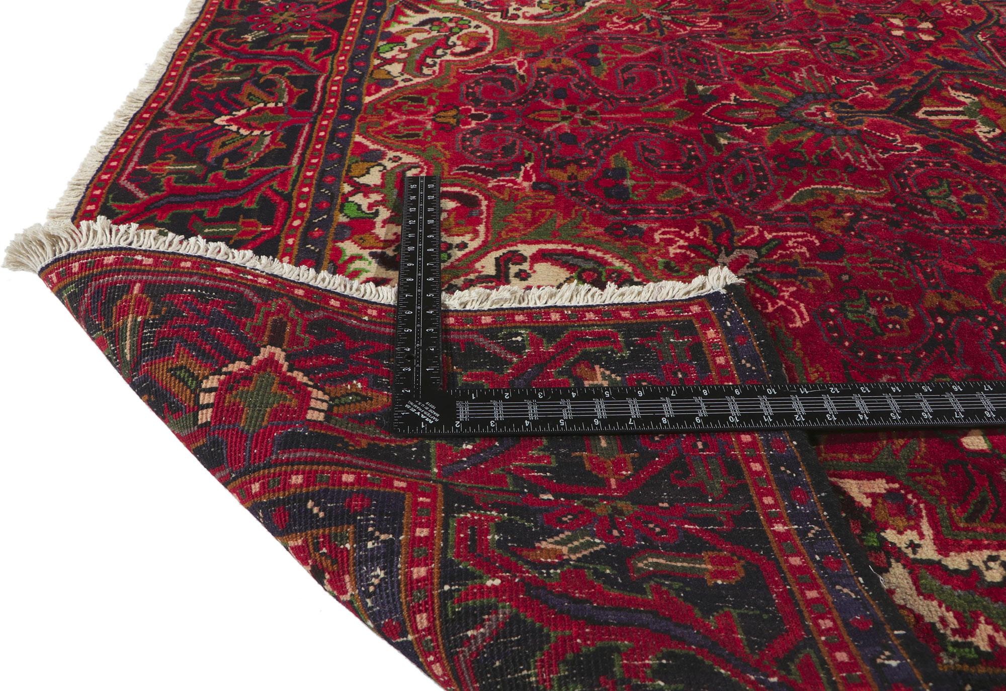 Persischer Heriz-Teppich, Vintage im Zustand „Gut“ im Angebot in Dallas, TX