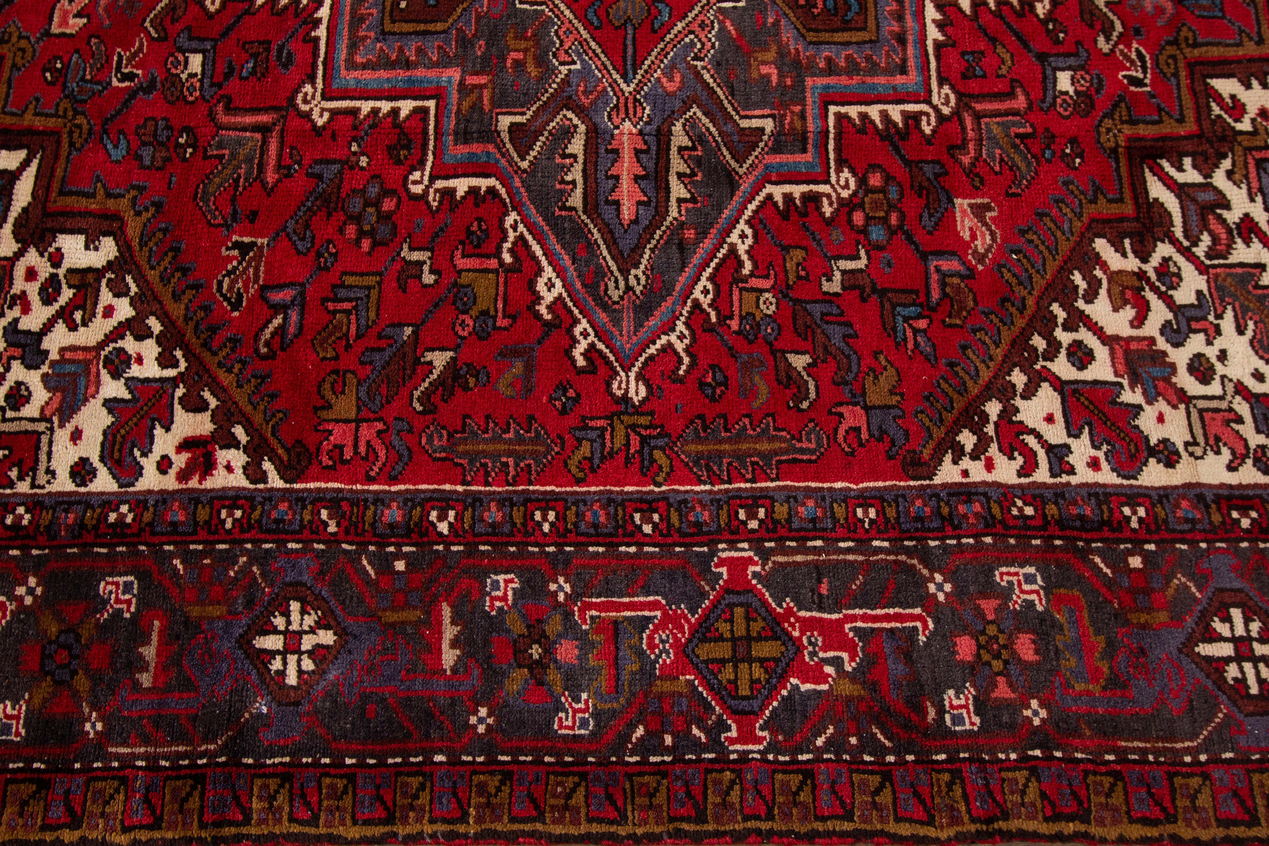 Mid-20th Century Vintage Persian Heriz Rug