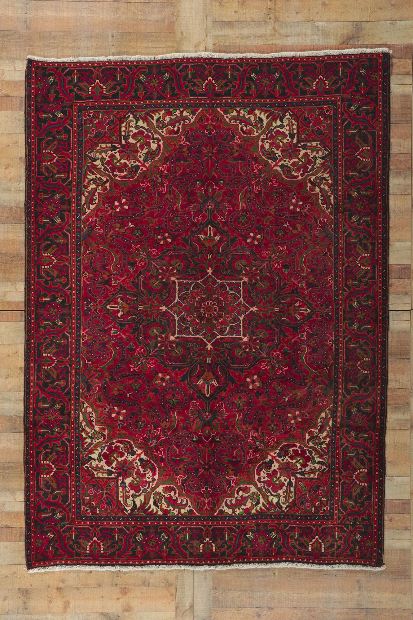 Persischer Heriz-Teppich, Vintage im Angebot 1