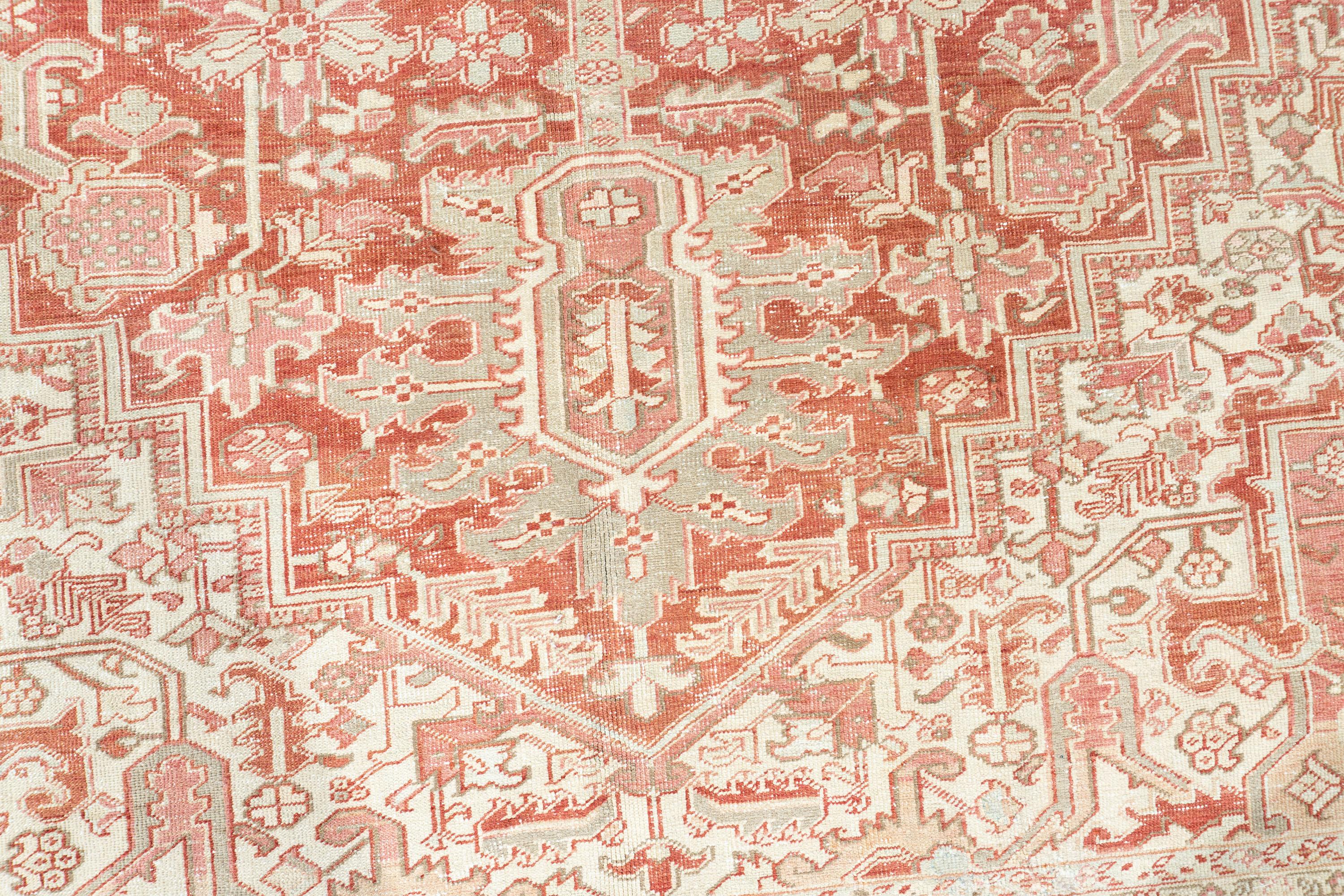 Vintage Persian Heriz Rug  11'4 x 15'9 For Sale 2