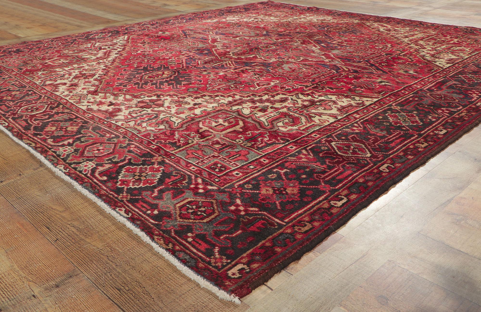 Vintage Persian Heriz Rug For Sale 2