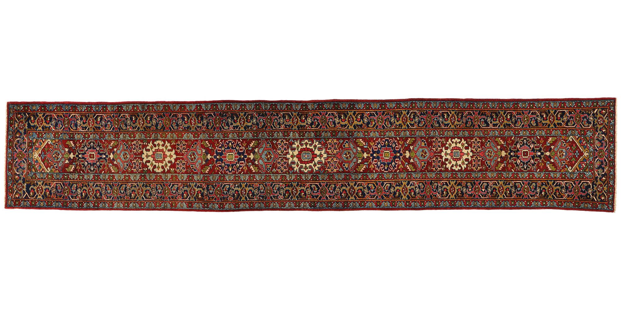 Tapis persan vintage Heriz en vente 1