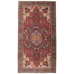 Vintage Handmade Persian Heriz Oversize Rug
