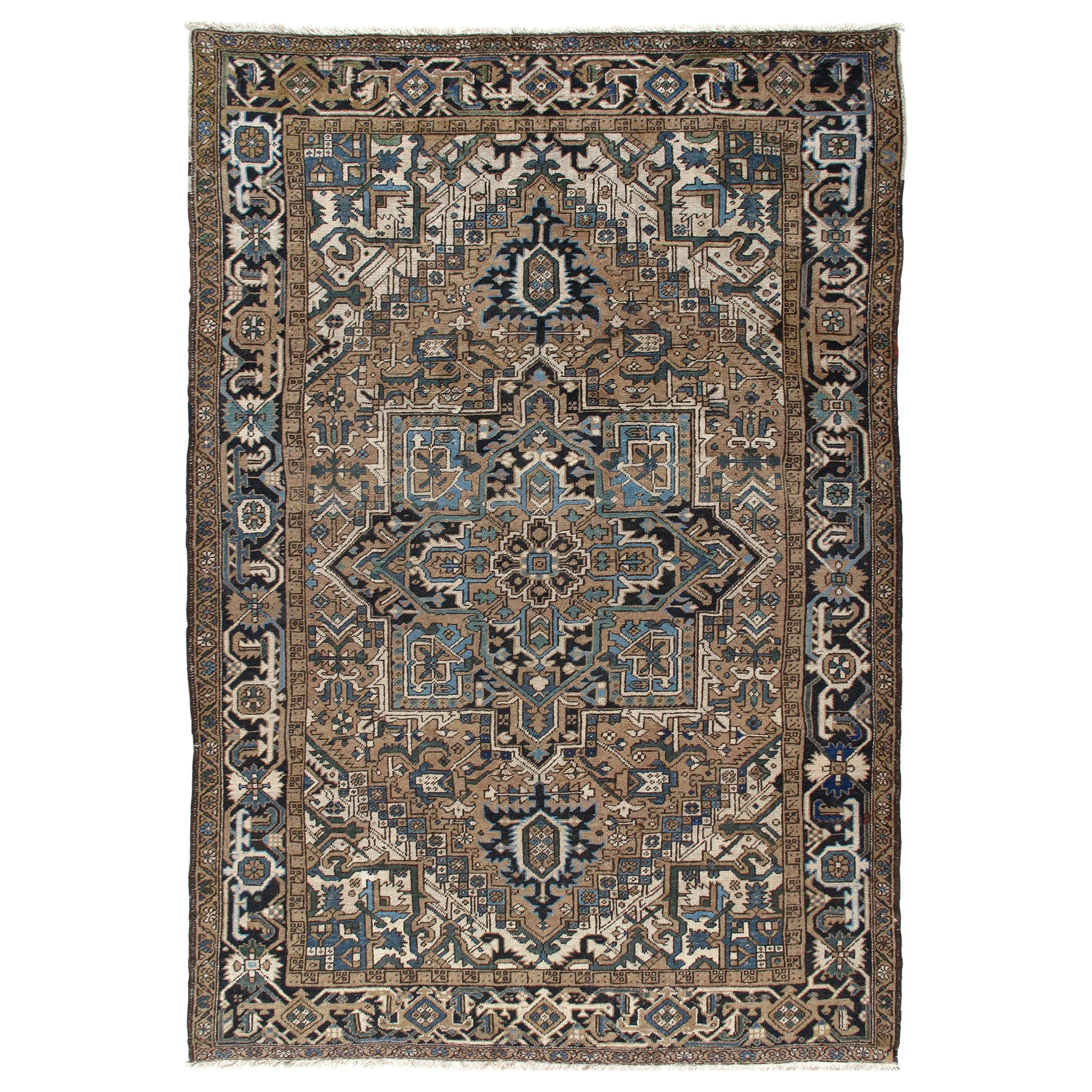 Vintage Persian Heriz Rug For Sale