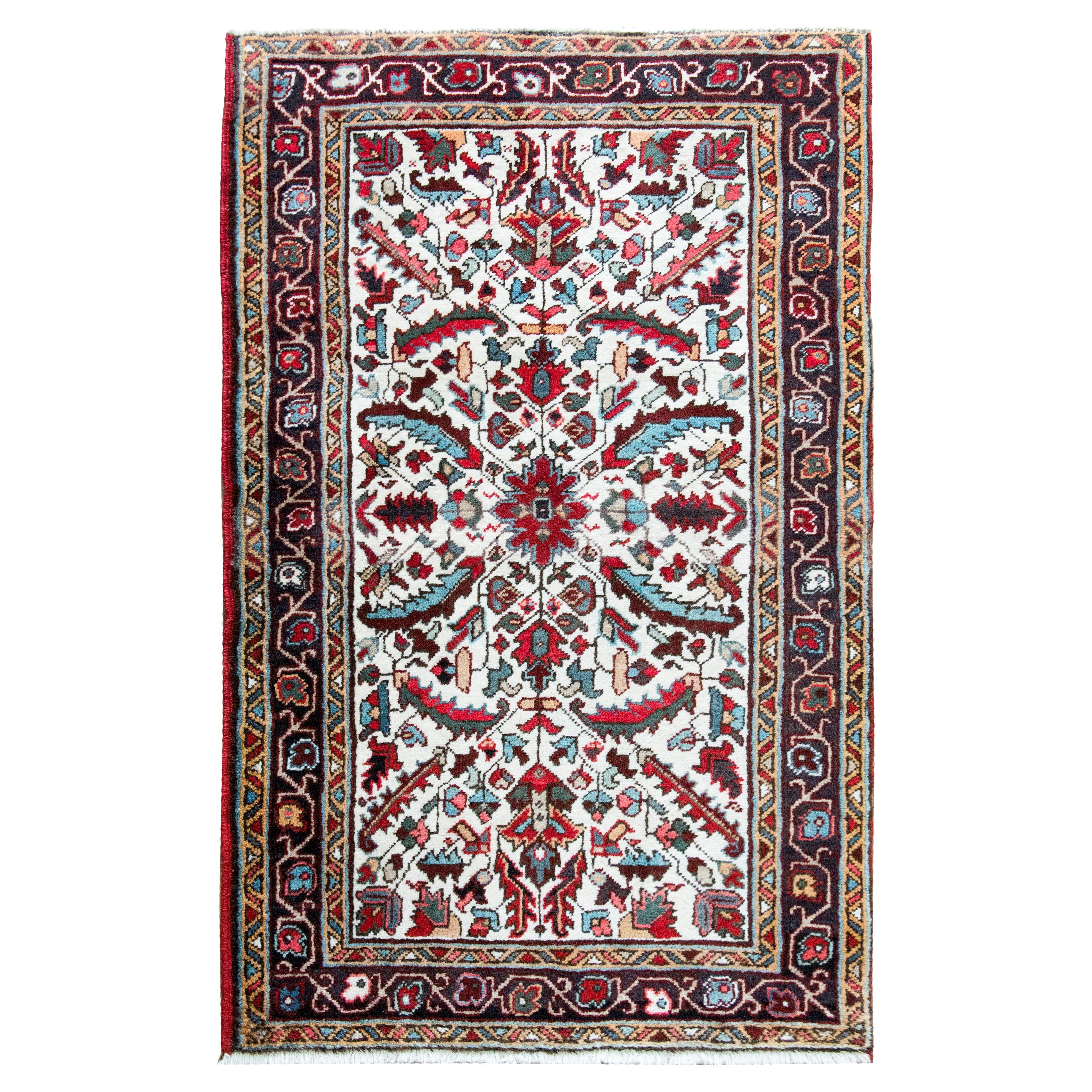 Vintage Persian Heriz Rug For Sale