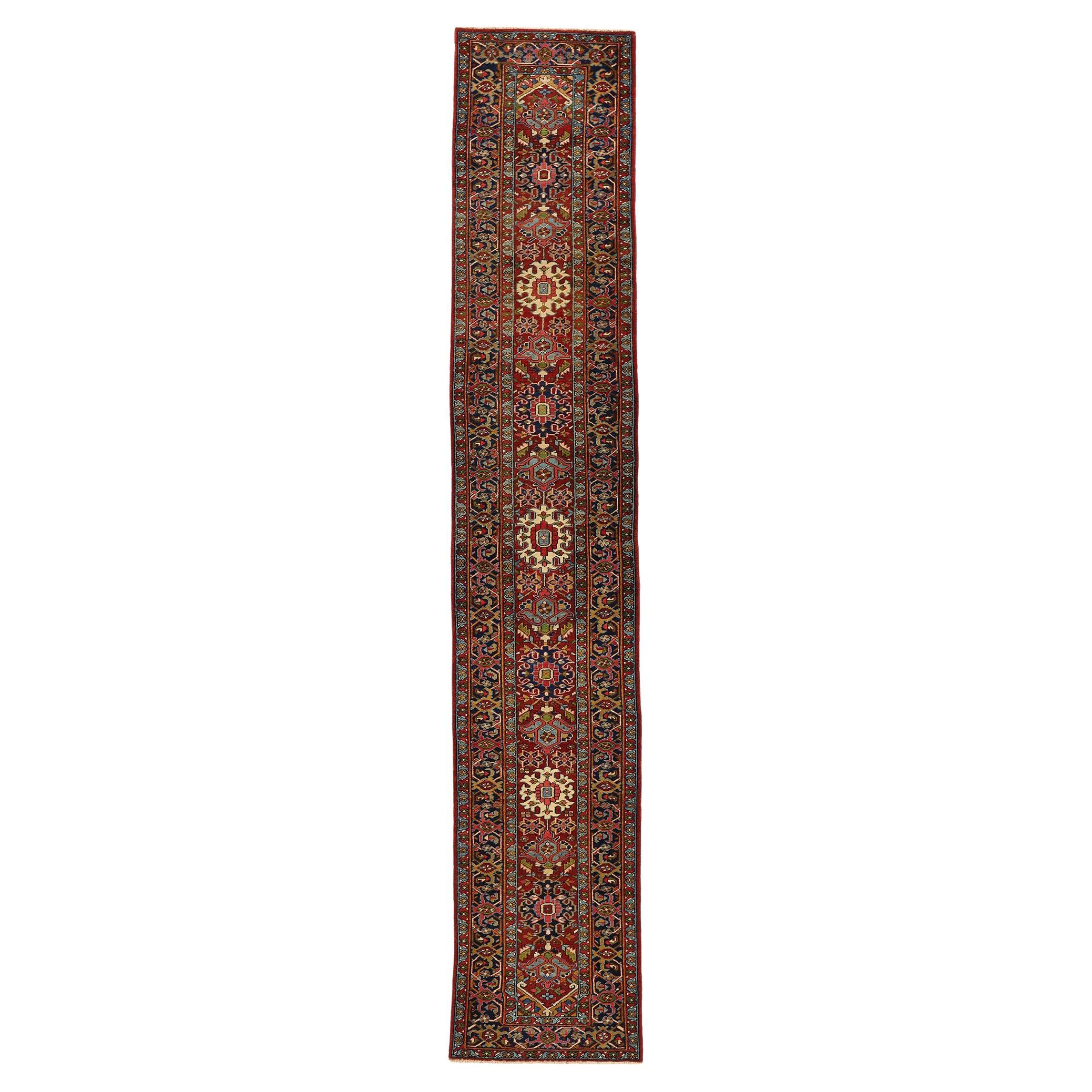 Vintage Persian Heriz Rug 