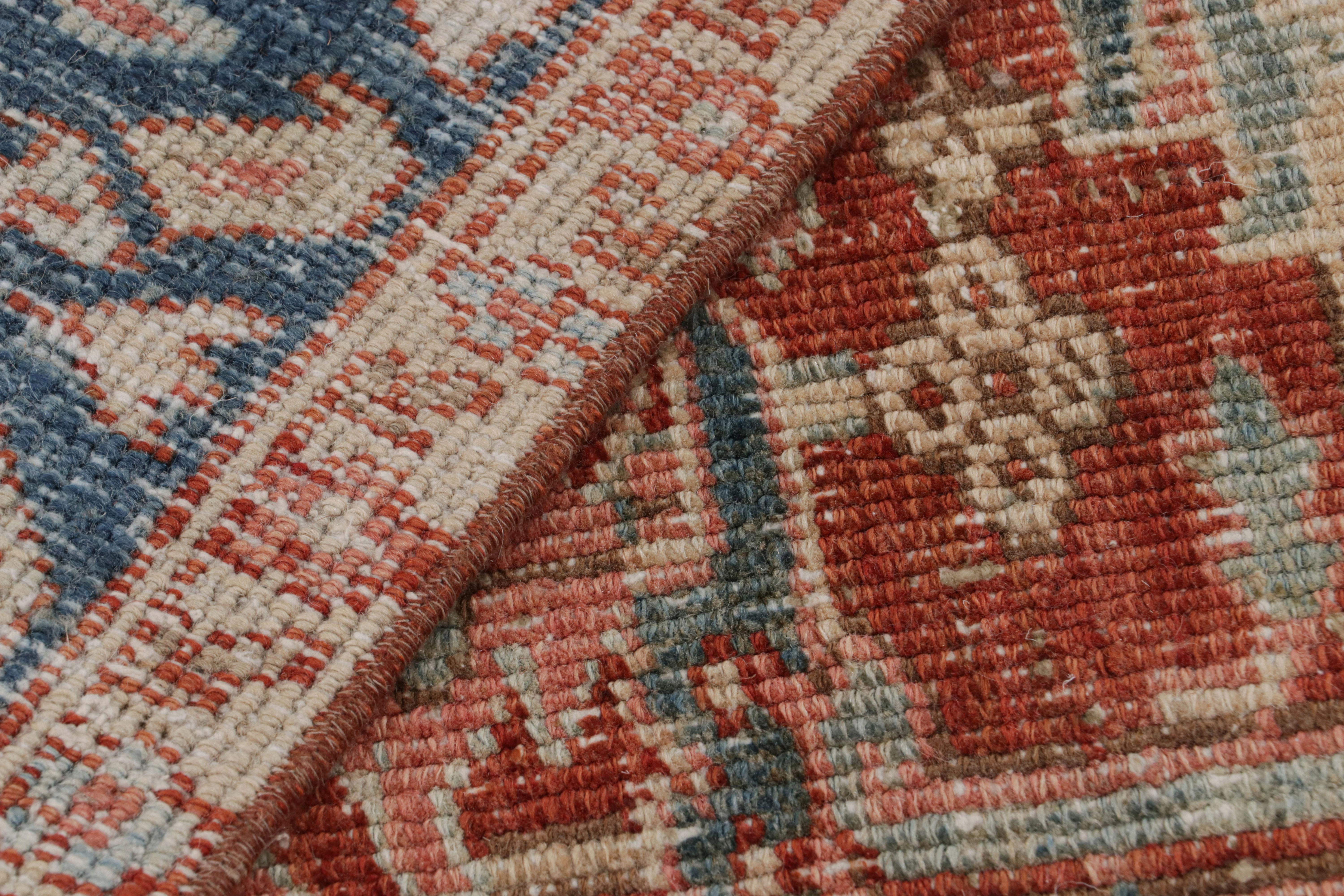 Persischer Heriz-Teppich im Vintage-Stil in Rot mit Medaillon und Blumenmuster, von Rug & Kilim im Angebot 2
