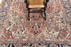 Vintage Persian Heriz Rug Serapi Style