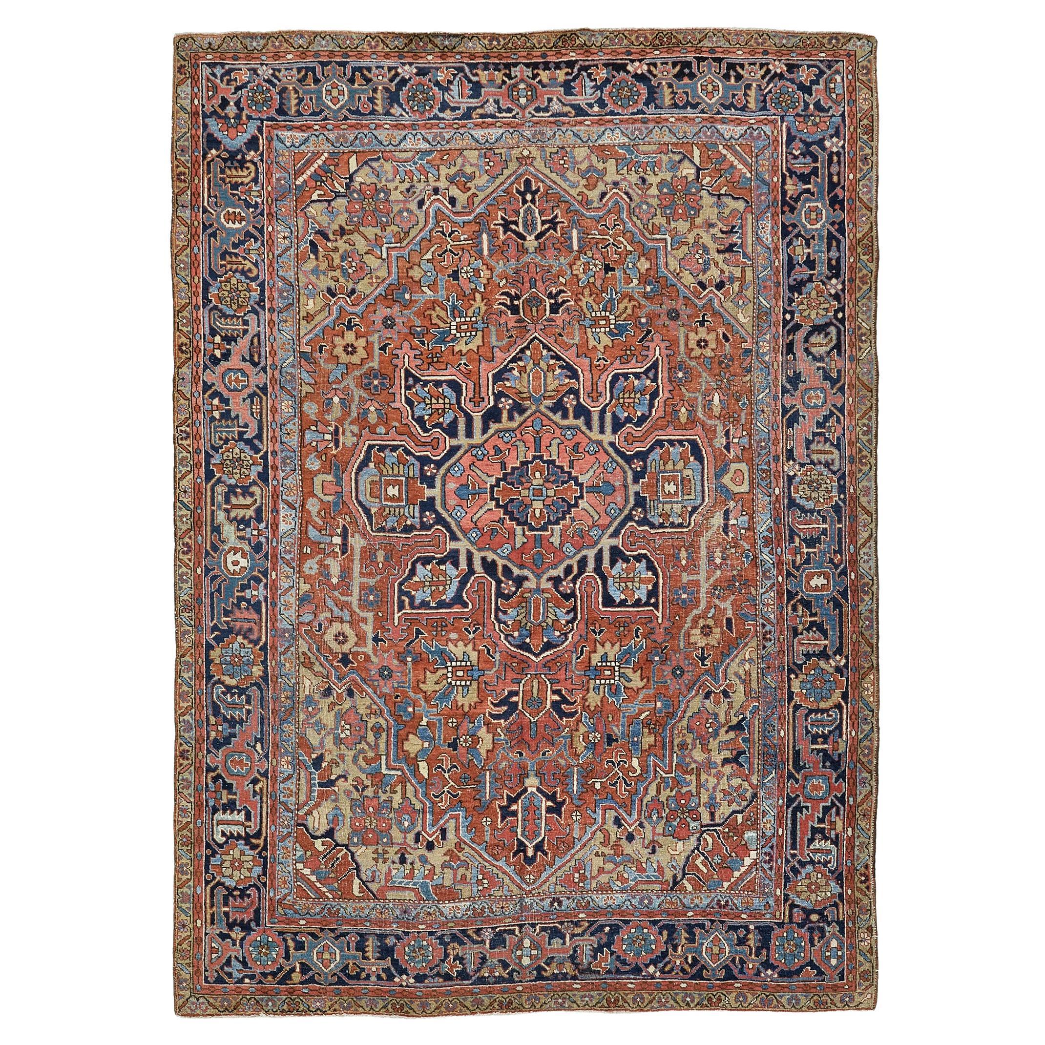 Persischer Heriz-Teppich im Serapi-Stil, Serapi im Angebot