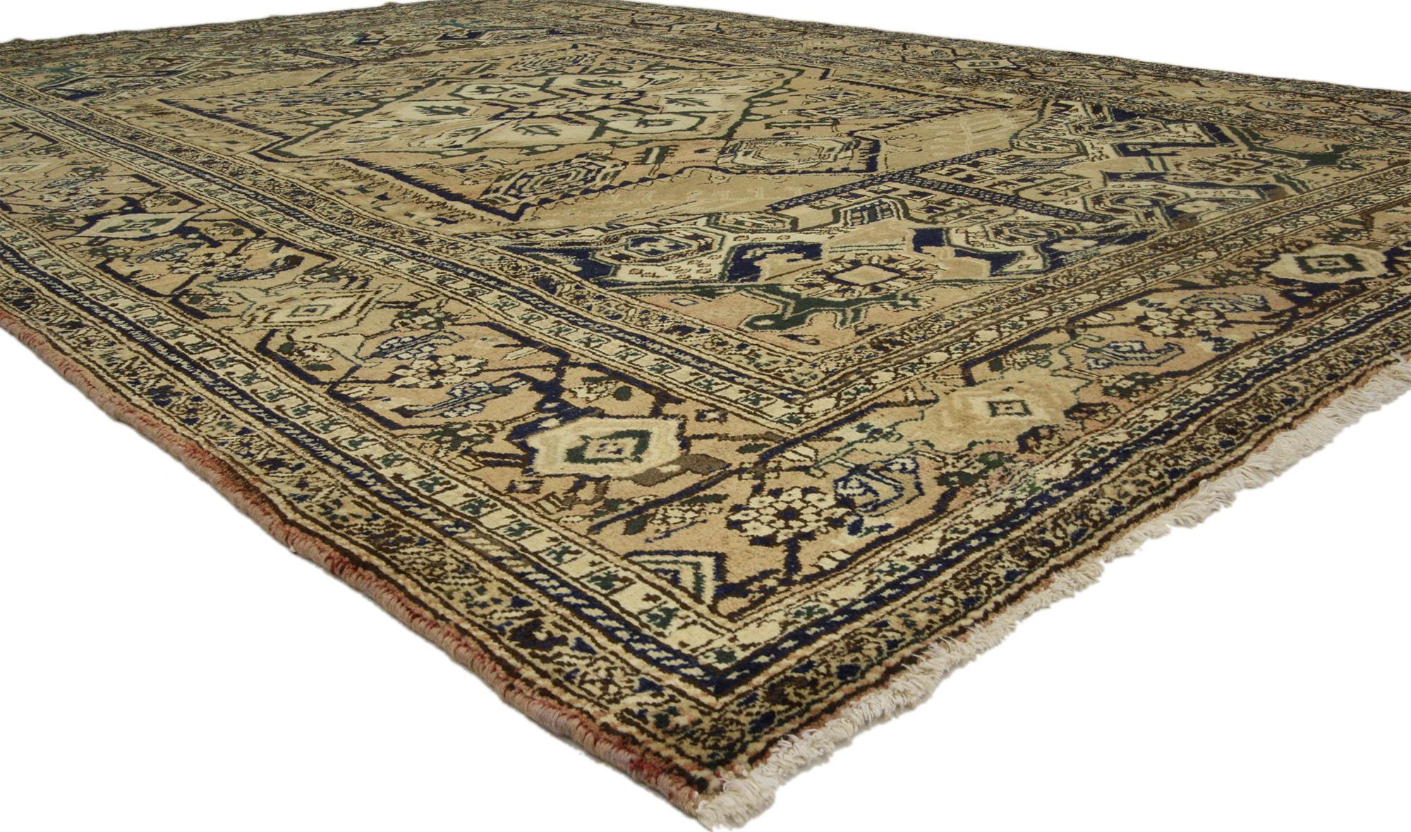 Persischer Heriz-Teppich im modernen Stil (Heriz Serapi) im Angebot