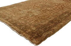 Vintage Persian Heriz Karaja Runner with Bungalow Craftsman Style