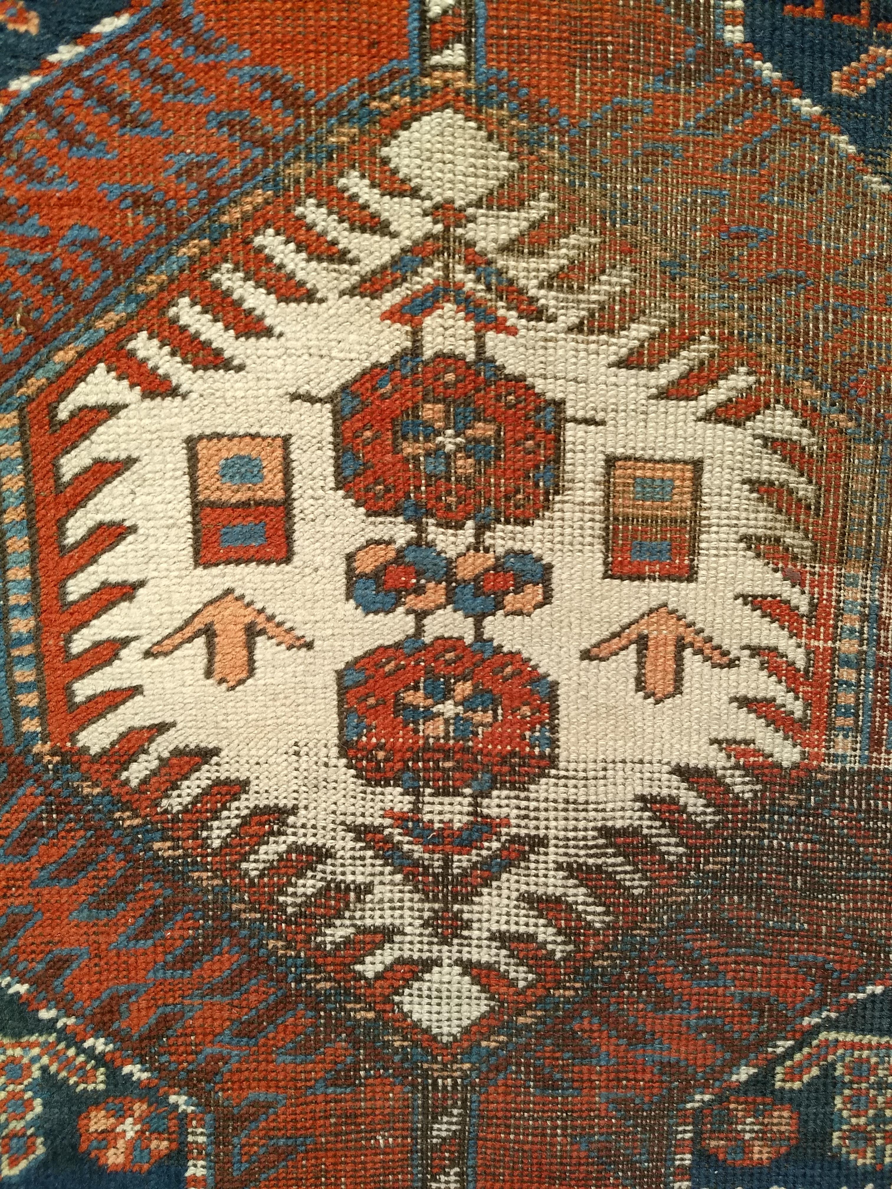 Vintage Persian Heriz Serapi Runner lungo e largo in vendita 6